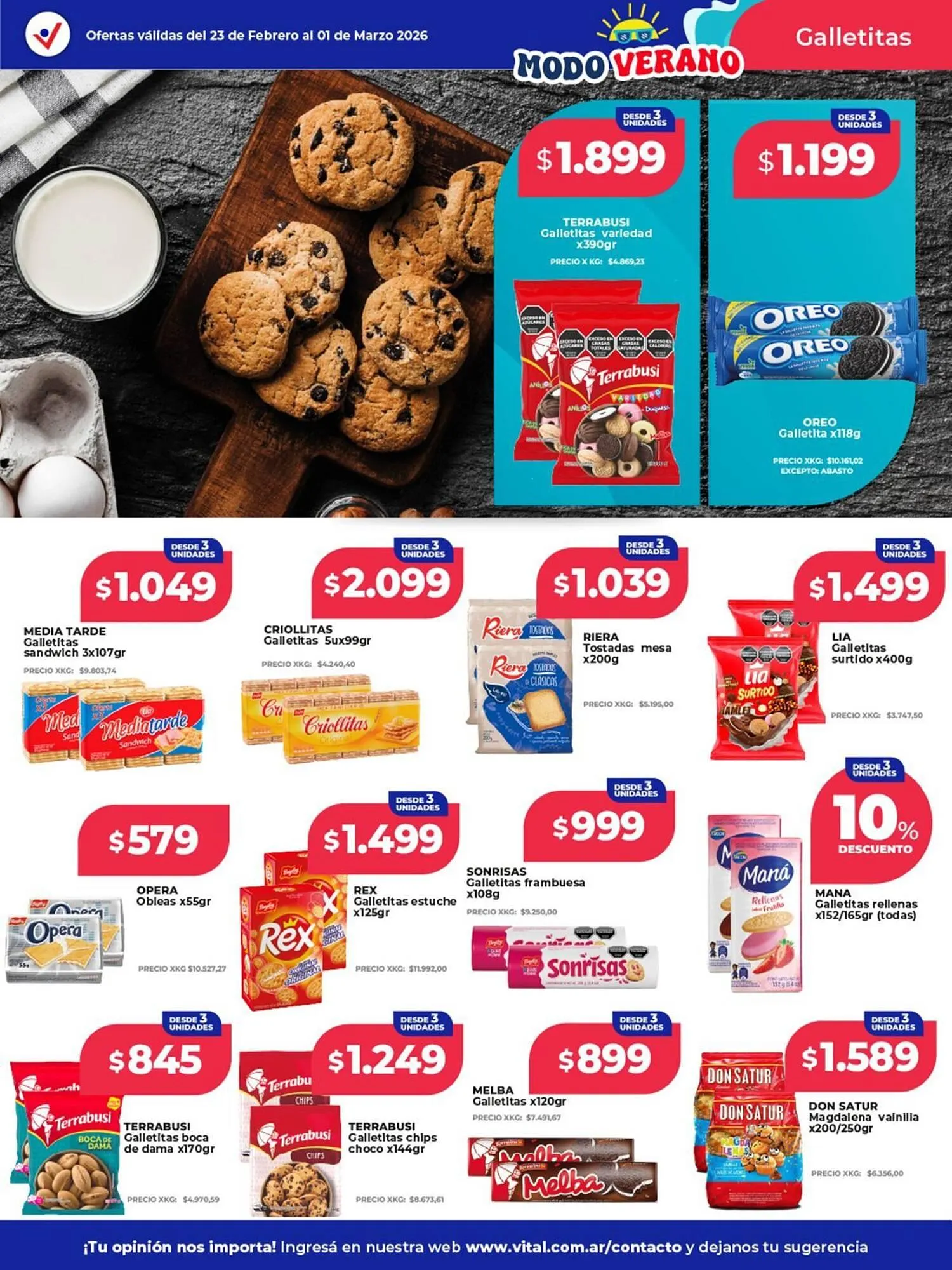 Ofertas de Catálogo Supermayorista Vital 23 de febrero al 1 de marzo 2026 - Página 9 del catálogo