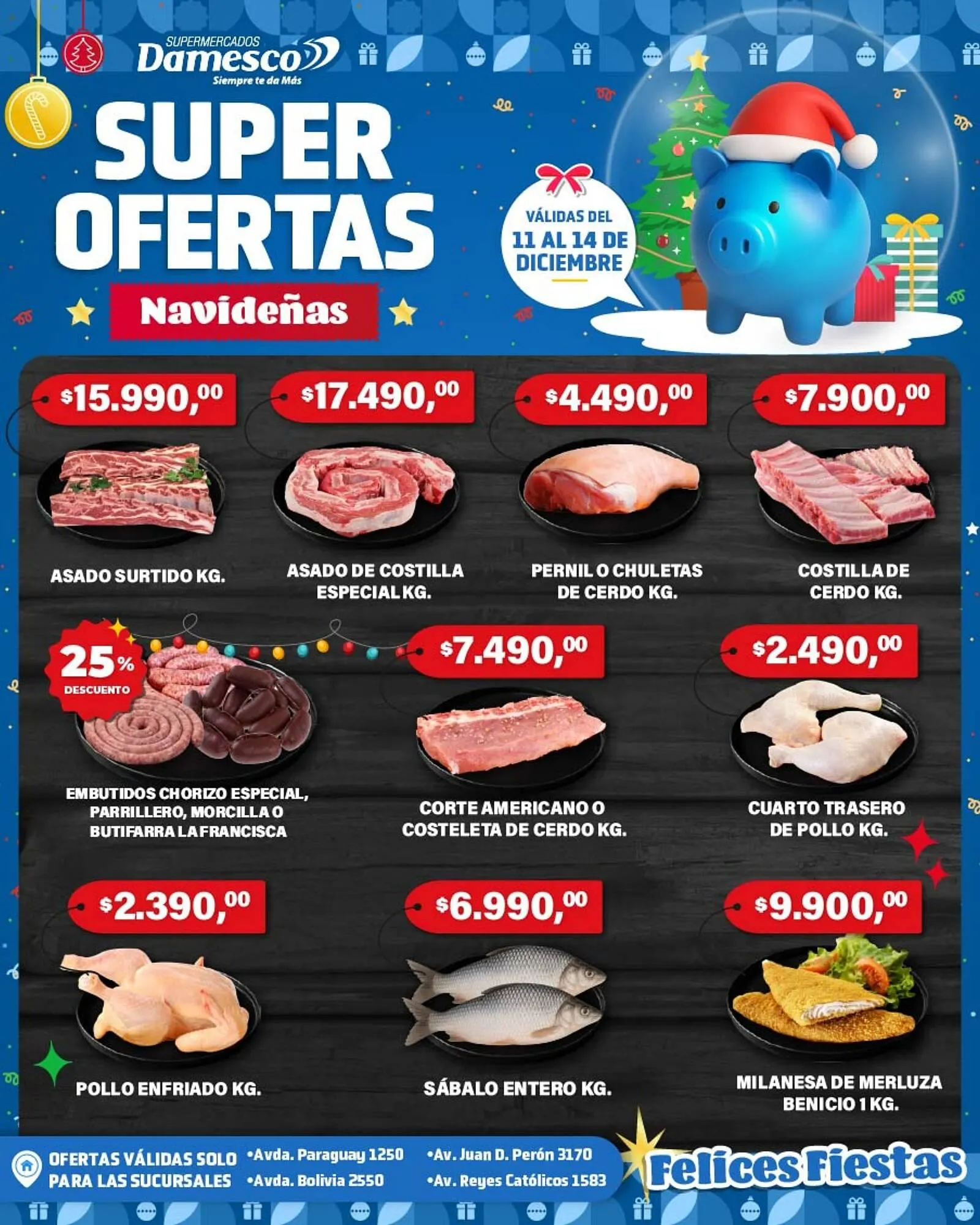 Ofertas de Catálogo Supermercados Damesco 11 de diciembre al 14 de diciembre 2025 - Página 1 del catálogo