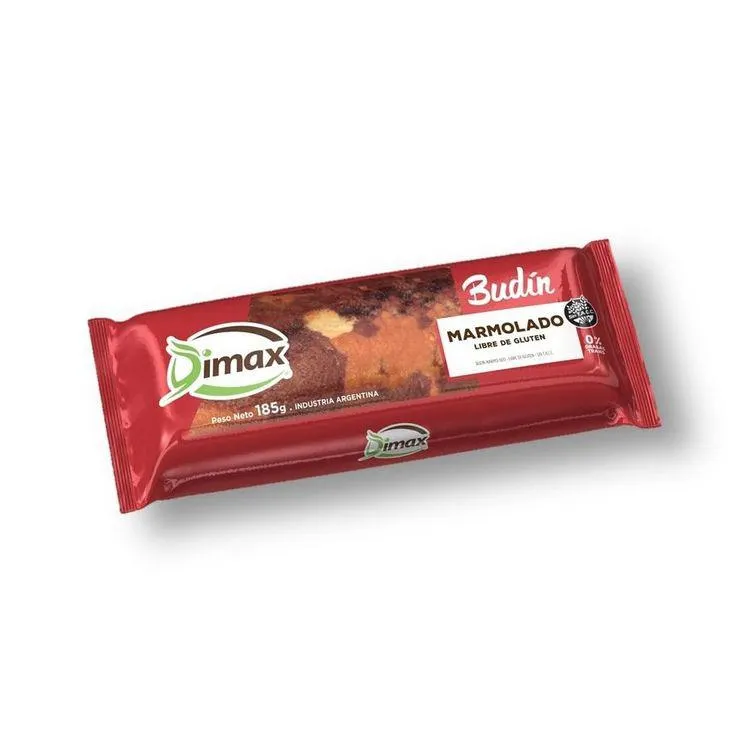 Budín Marmolado Sin TACC X 185 Gr - BUDIN VAIN/CHOC S/TACC PAND185GR