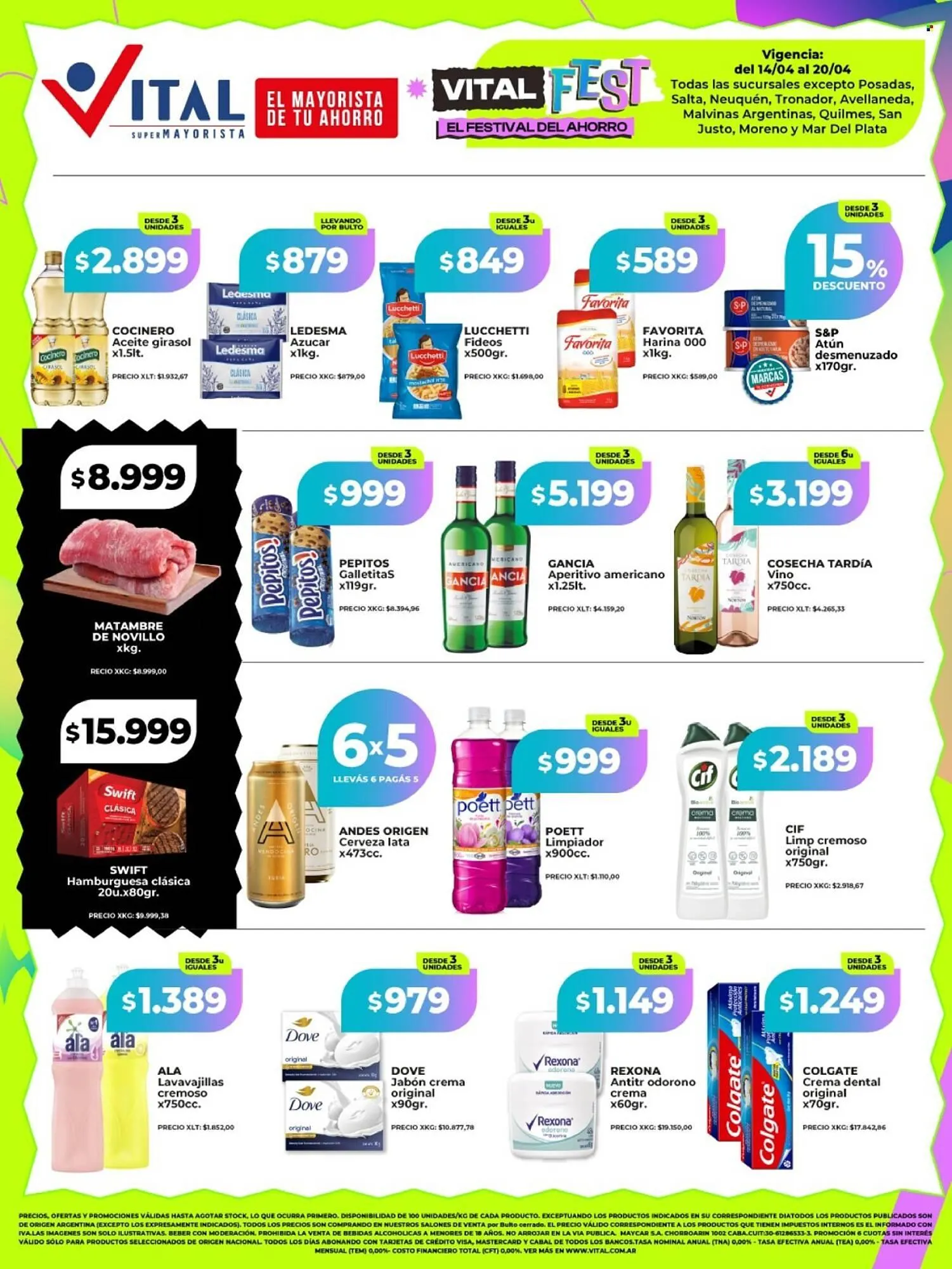 Ofertas de Catálogo Supermayorista Vital 14 de abril al 20 de abril 2025 - Página 1 del catálogo