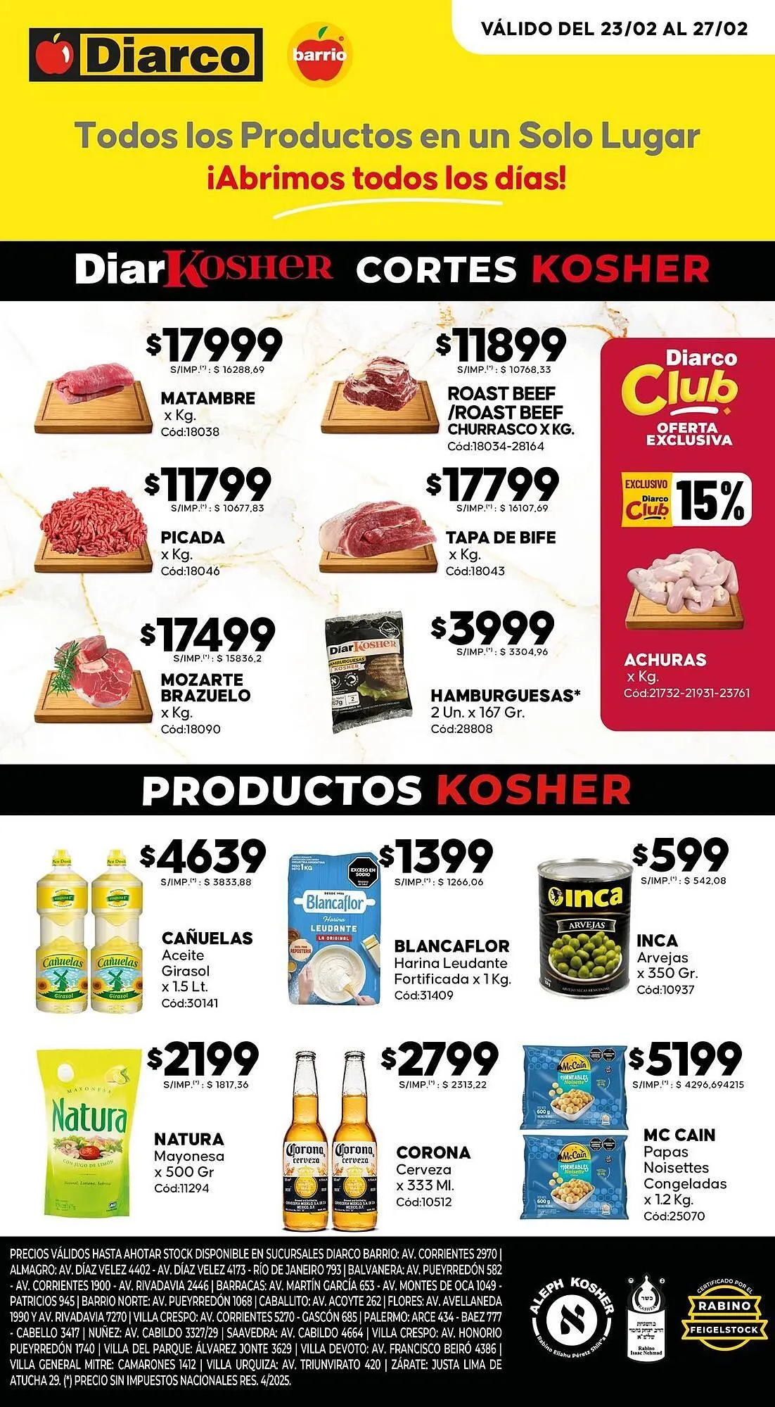 Ofertas de Catálogo Diarco 23 de febrero al 27 de febrero 2026 - Página 1 del catálogo