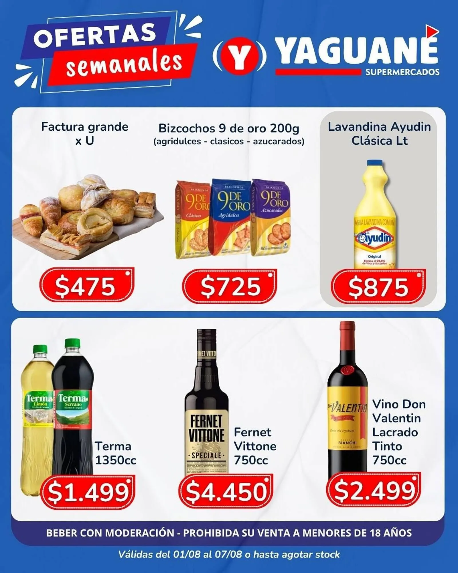 Ofertas de Catálogo Yaguane Supermercados 1 de agosto al 7 de agosto 2025 - Página 3 del catálogo