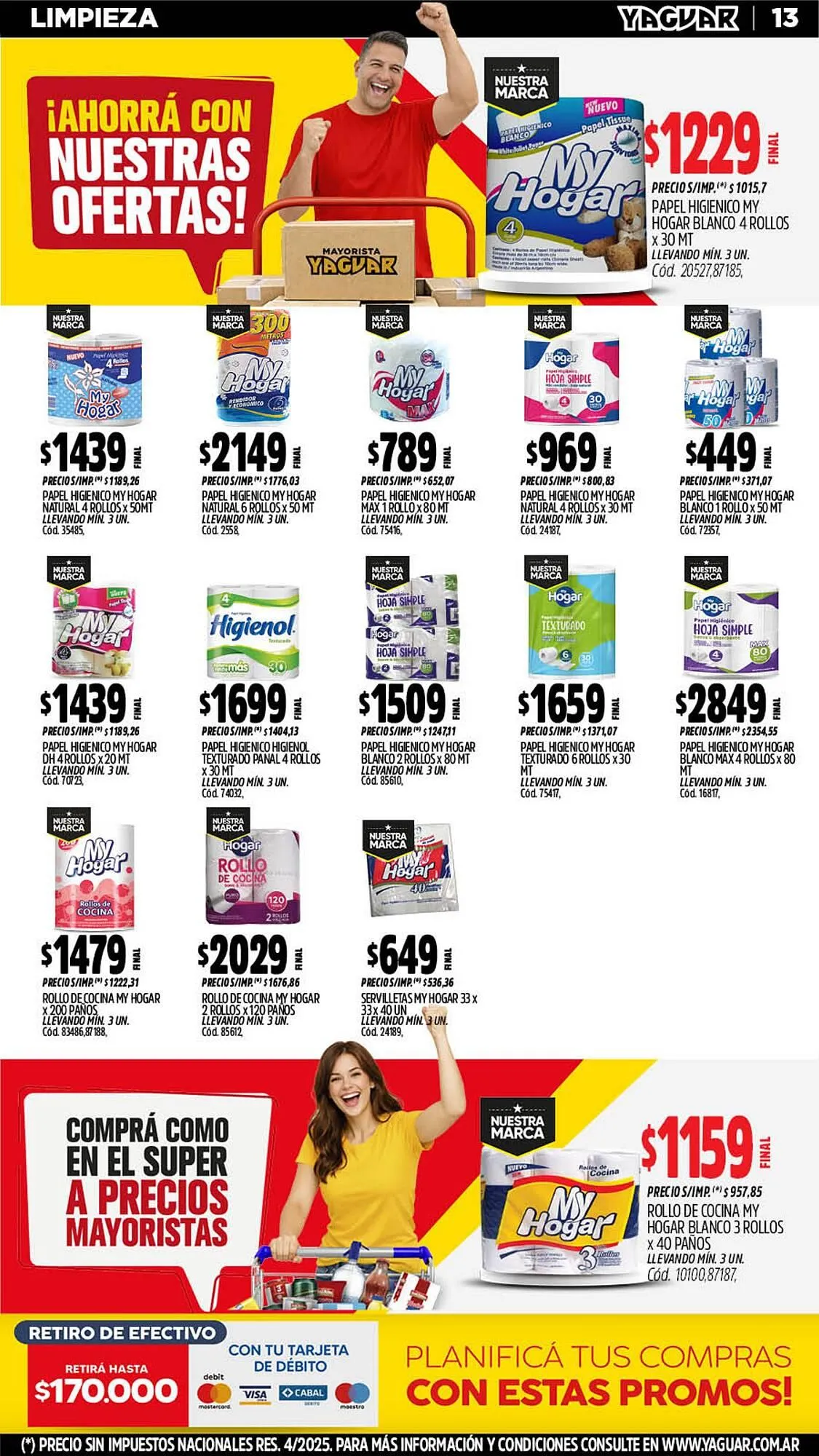 Ofertas de Catálogo Supermercados Yaguar 4 de mayo al 10 de mayo 2026 - Página 13 del catálogo