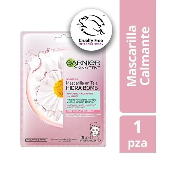 Garnier Mascarilla en Tela Skin Active Manzanilla (1 Unidad)