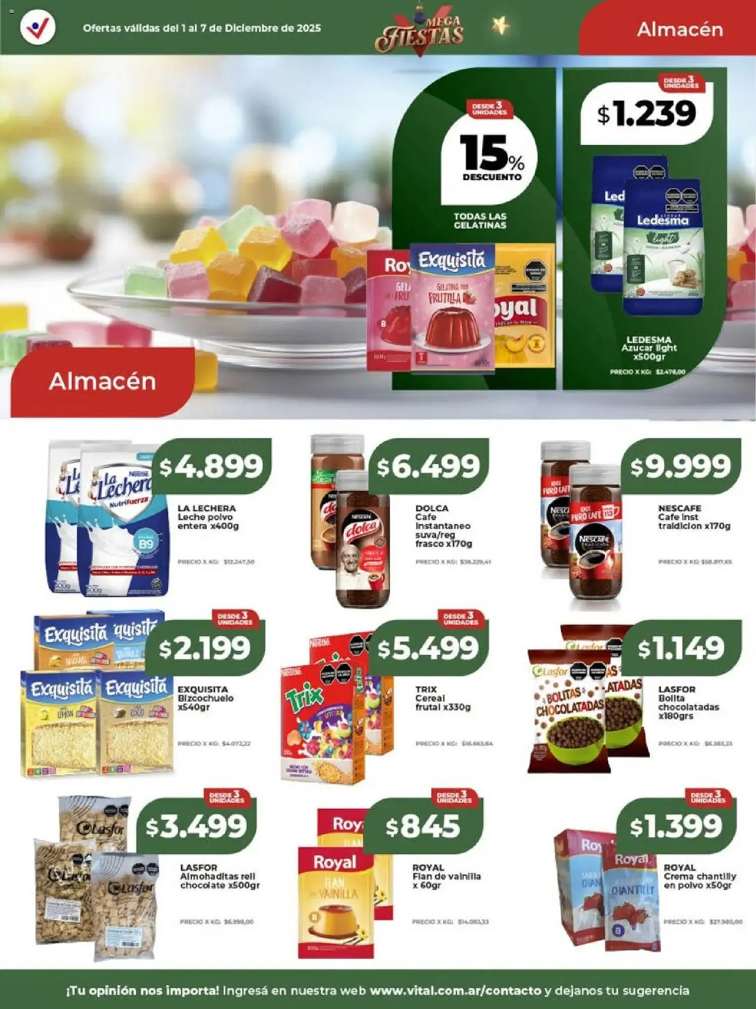 Ofertas de Catálogo Supermayorista Vital 1 de diciembre al 8 de diciembre 2025 - Página 16 del catálogo