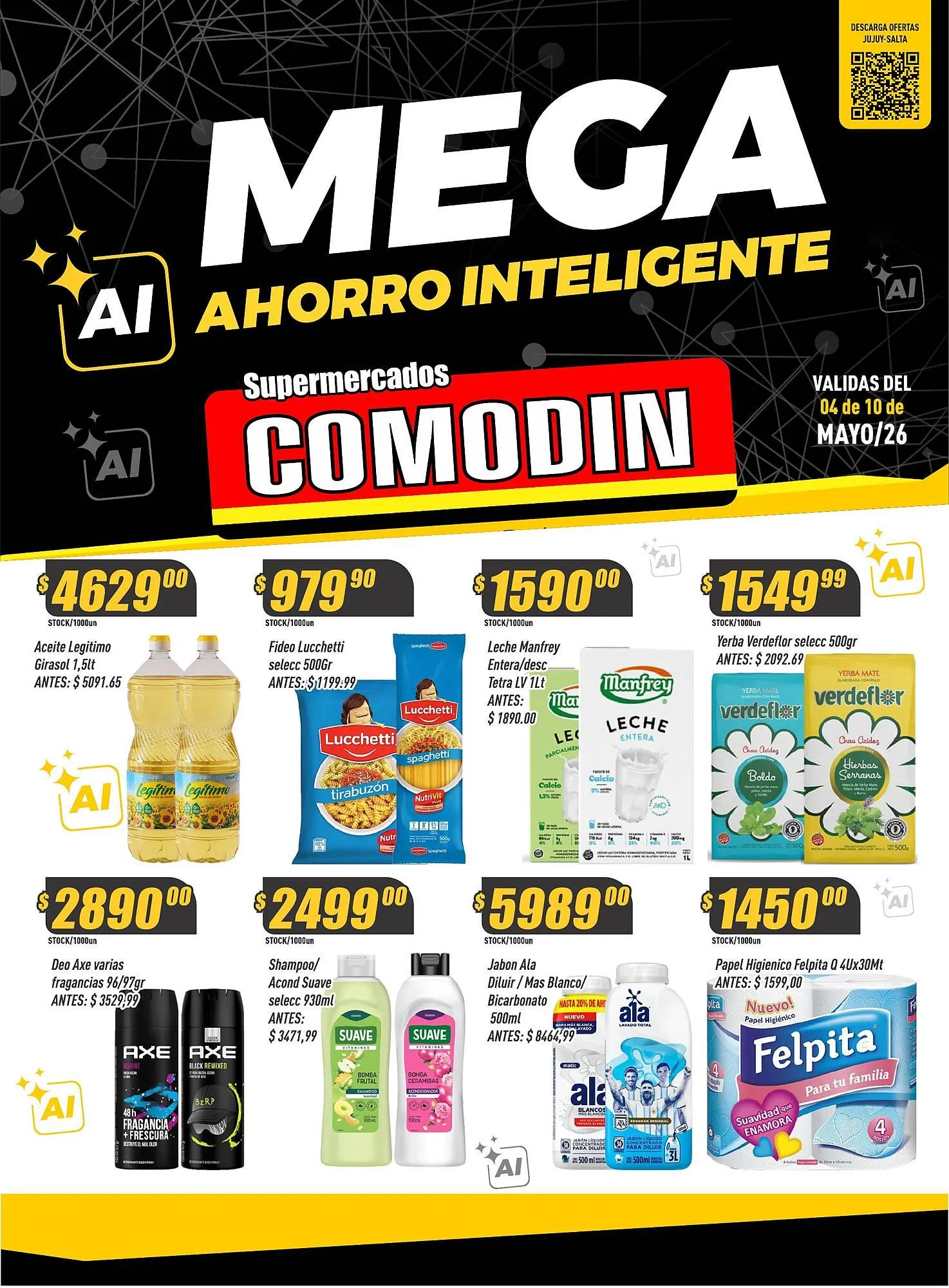 Ofertas de Catálogo Supermercados Comodin 4 de mayo al 10 de mayo 2026 - Página 1 del catálogo