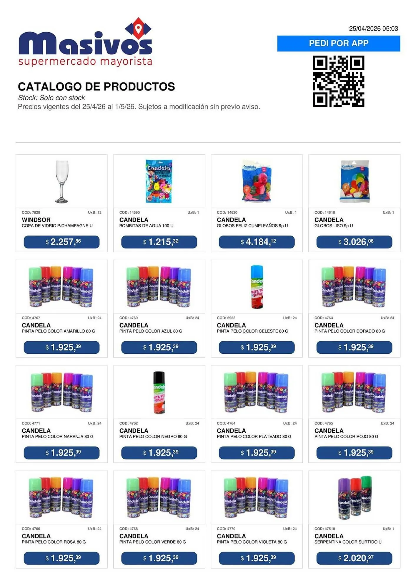 Ofertas de Catálogo Masivos 25 de abril al 1 de mayo 2026 - Página 156 del catálogo