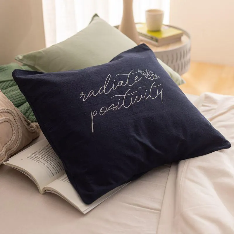 Funda de Almohadón Tusor Positividad