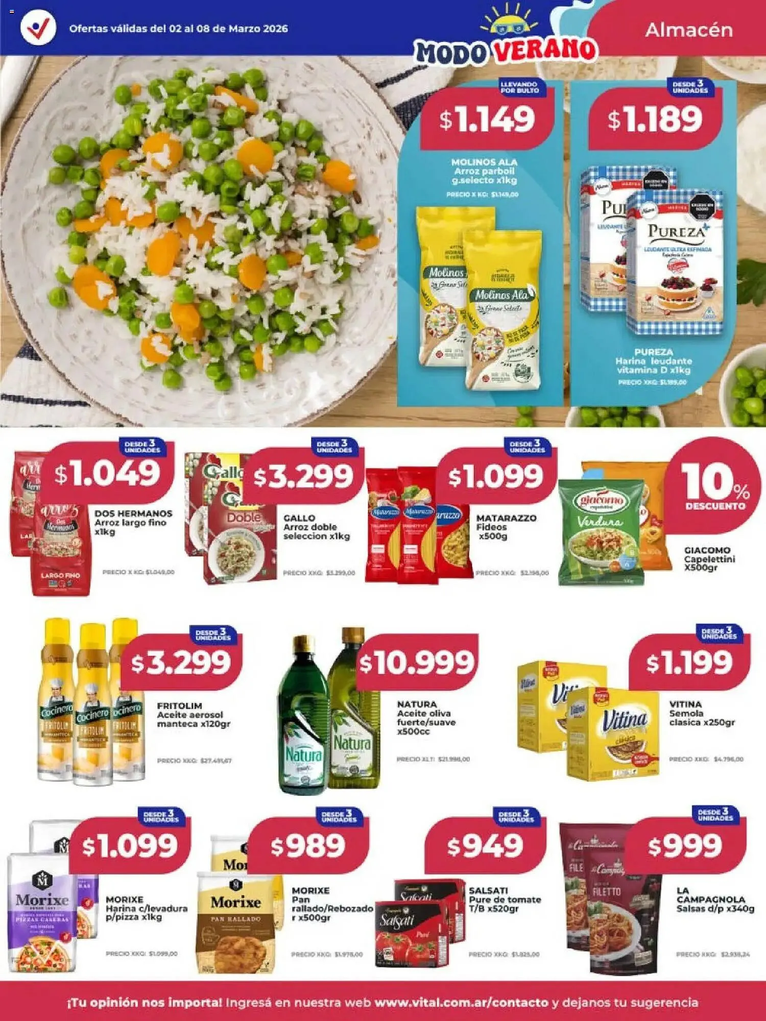 Ofertas de Catálogo Supermayorista Vital 2 de marzo al 8 de marzo 2026 - Página 9 del catálogo