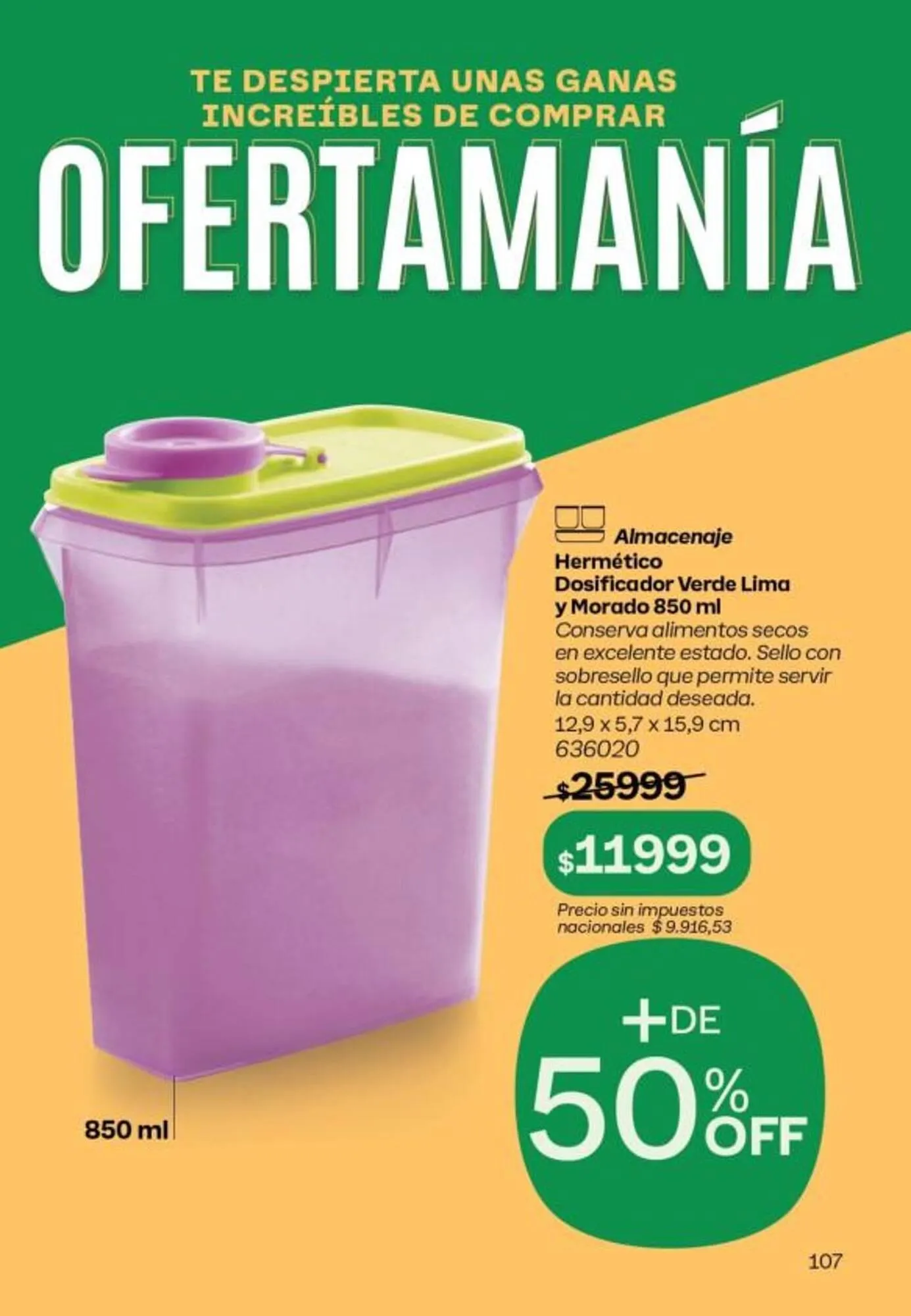 Ofertas de Folleto Tupperware 1 de octubre al 31 de octubre 2025 - Página 108 del catálogo