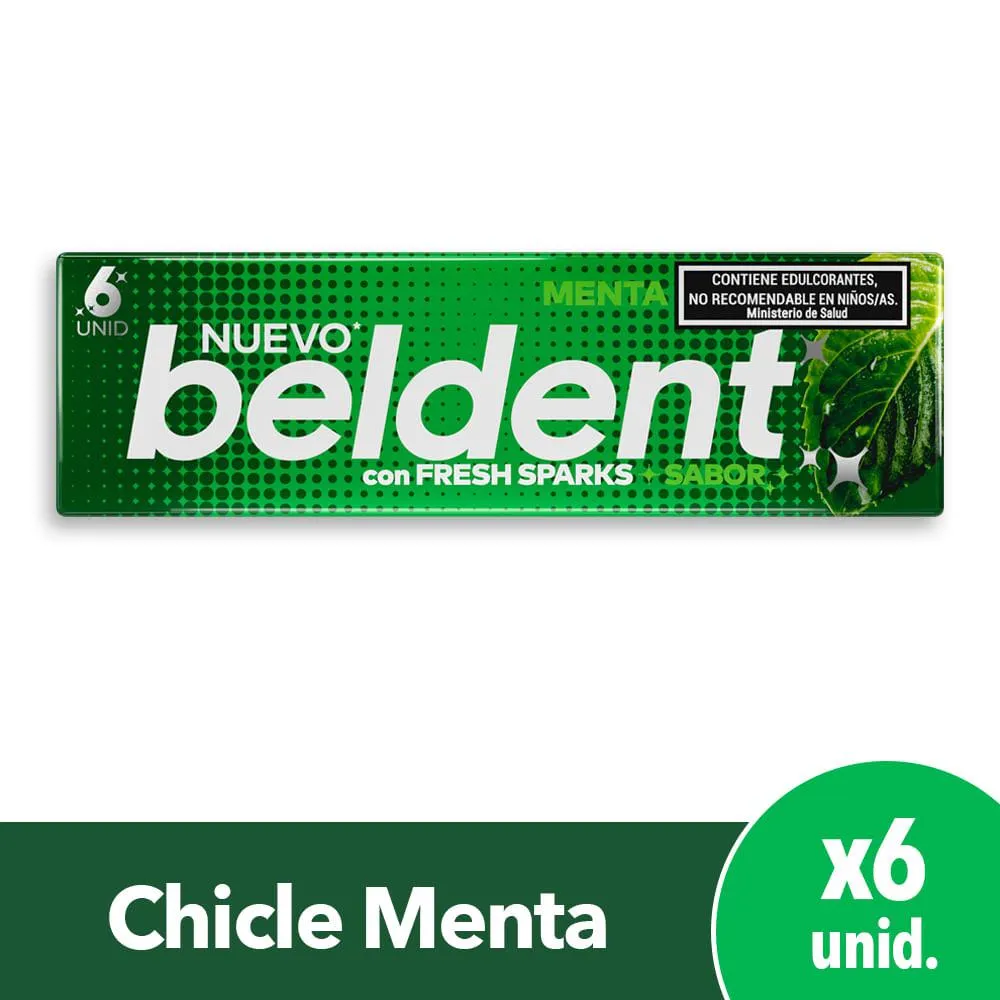 Chicle Beldent sabor menta 20 g. - Carrefour - Las mejores ofertas en supermercados