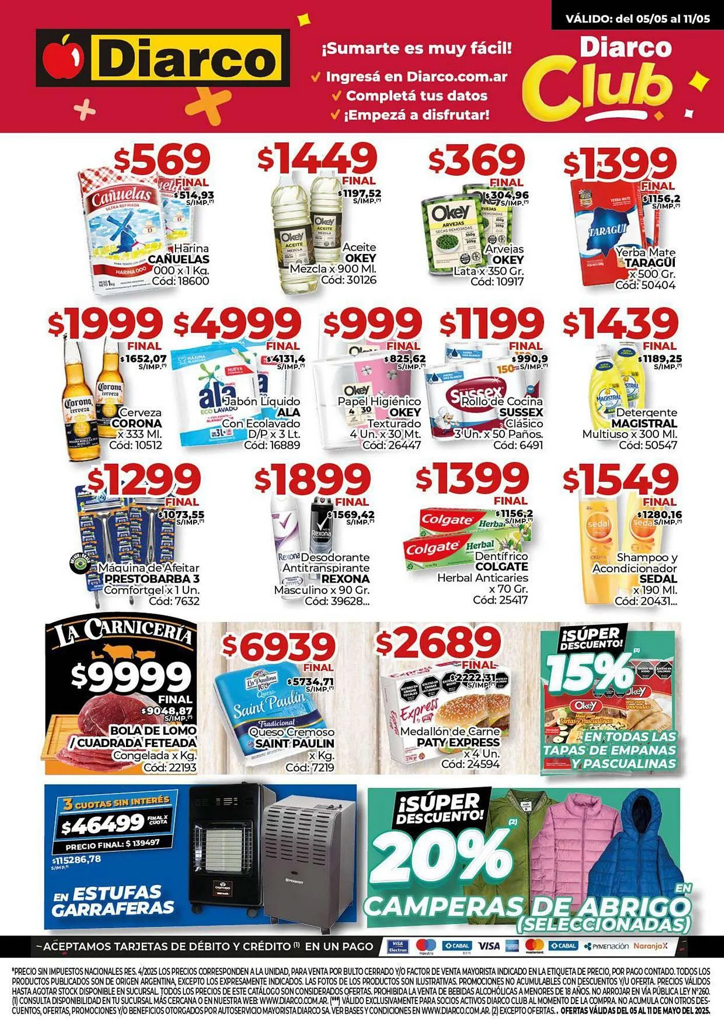 Ofertas de Catálogo Diarco 5 de mayo al 13 de mayo 2025 - Página 1 del catálogo