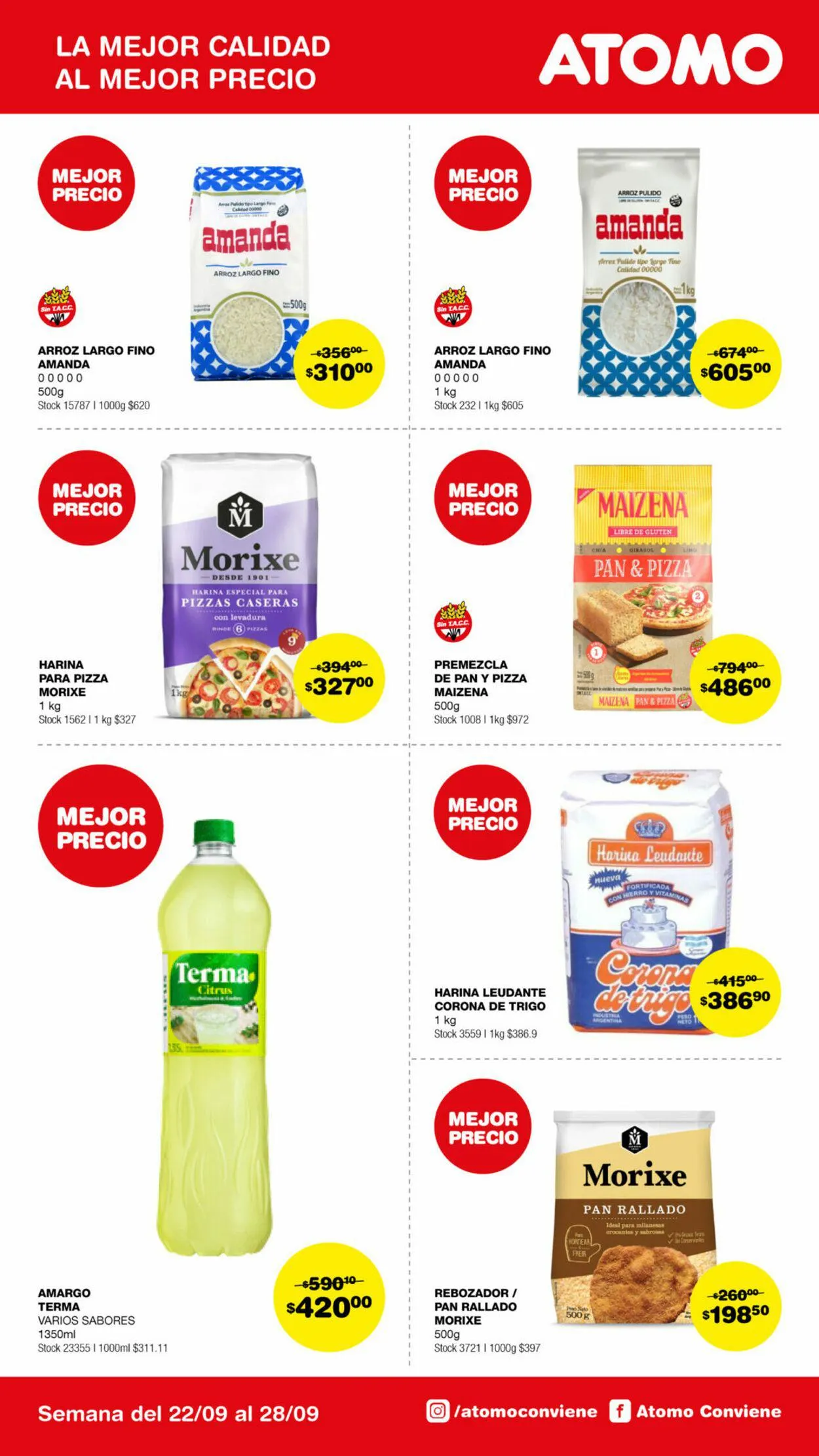 Ofertas de ATOMO Conviene 22 de septiembre al 28 de septiembre 2024 - Página 12 del catálogo