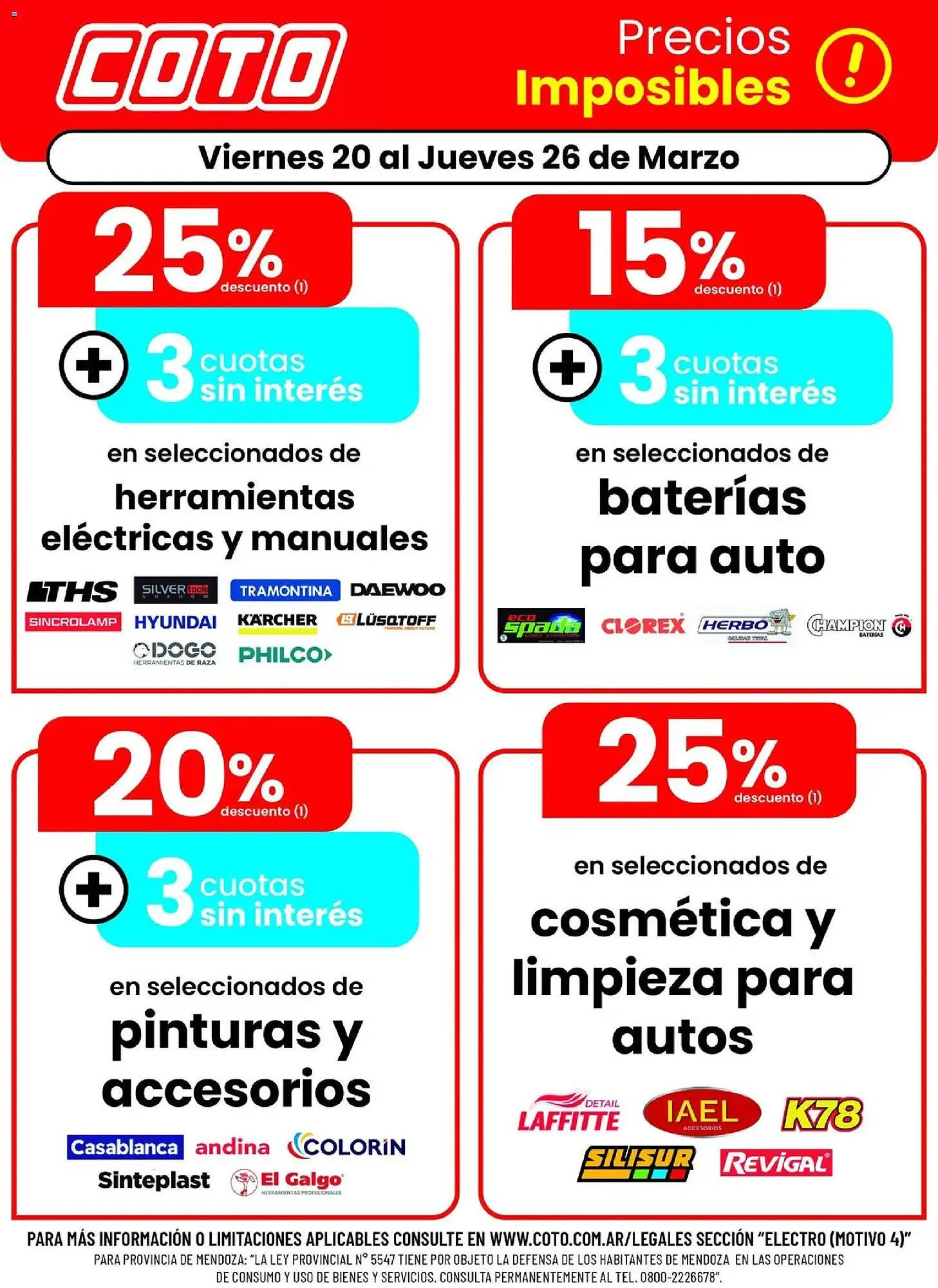Ofertas de Catálogo Coto 20 de marzo al 26 de marzo 2026 - Página 1 del catálogo