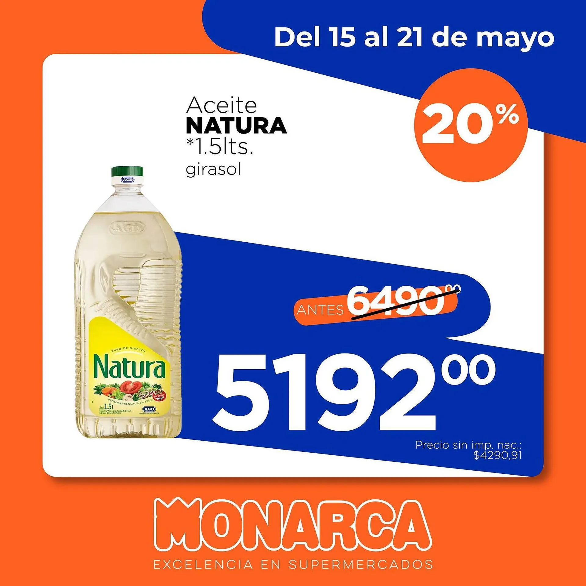 Ofertas de Catálogo Supermercados Monarca 16 de mayo al 21 de mayo 2026 - Página 7 del catálogo