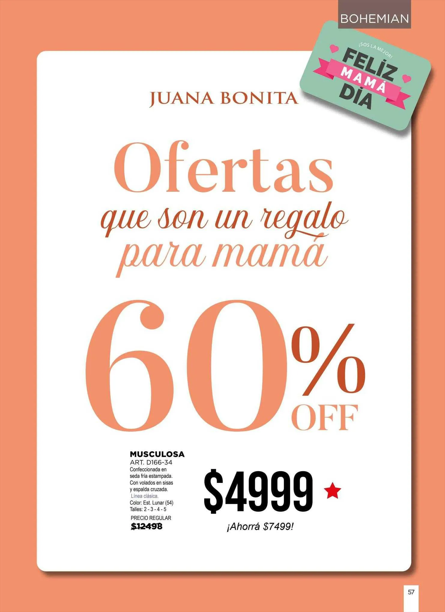 Ofertas de Catálogo Juana Bonita 30 de agosto al 10 de septiembre 2023 - Página 57 del catálogo