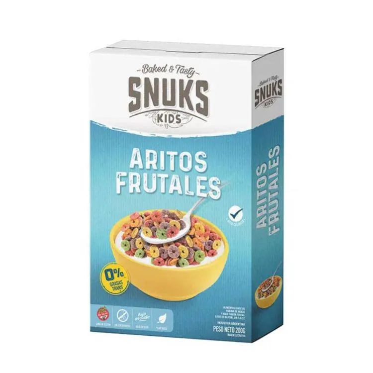 Cereales Snuks Aritos Frutados x 200 Gr