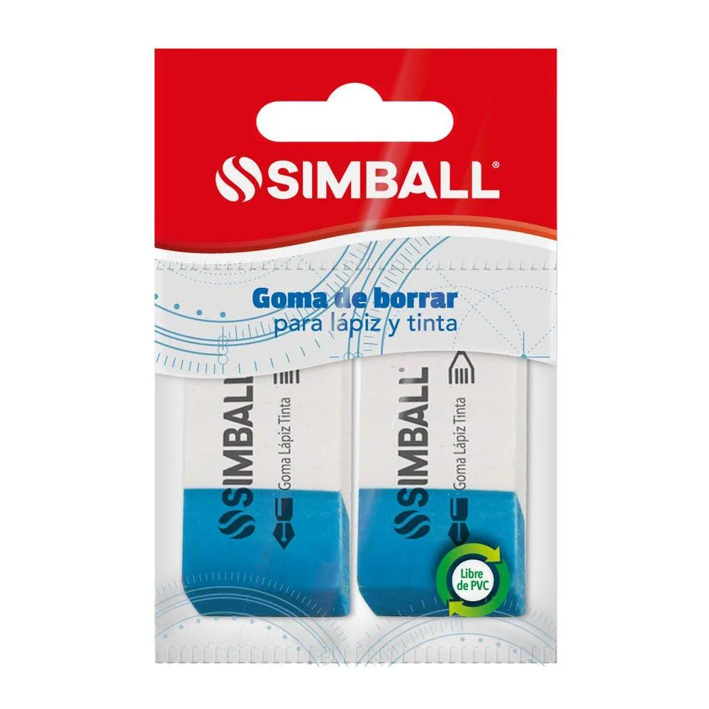 GOMA LAPIZ-TINTA X2