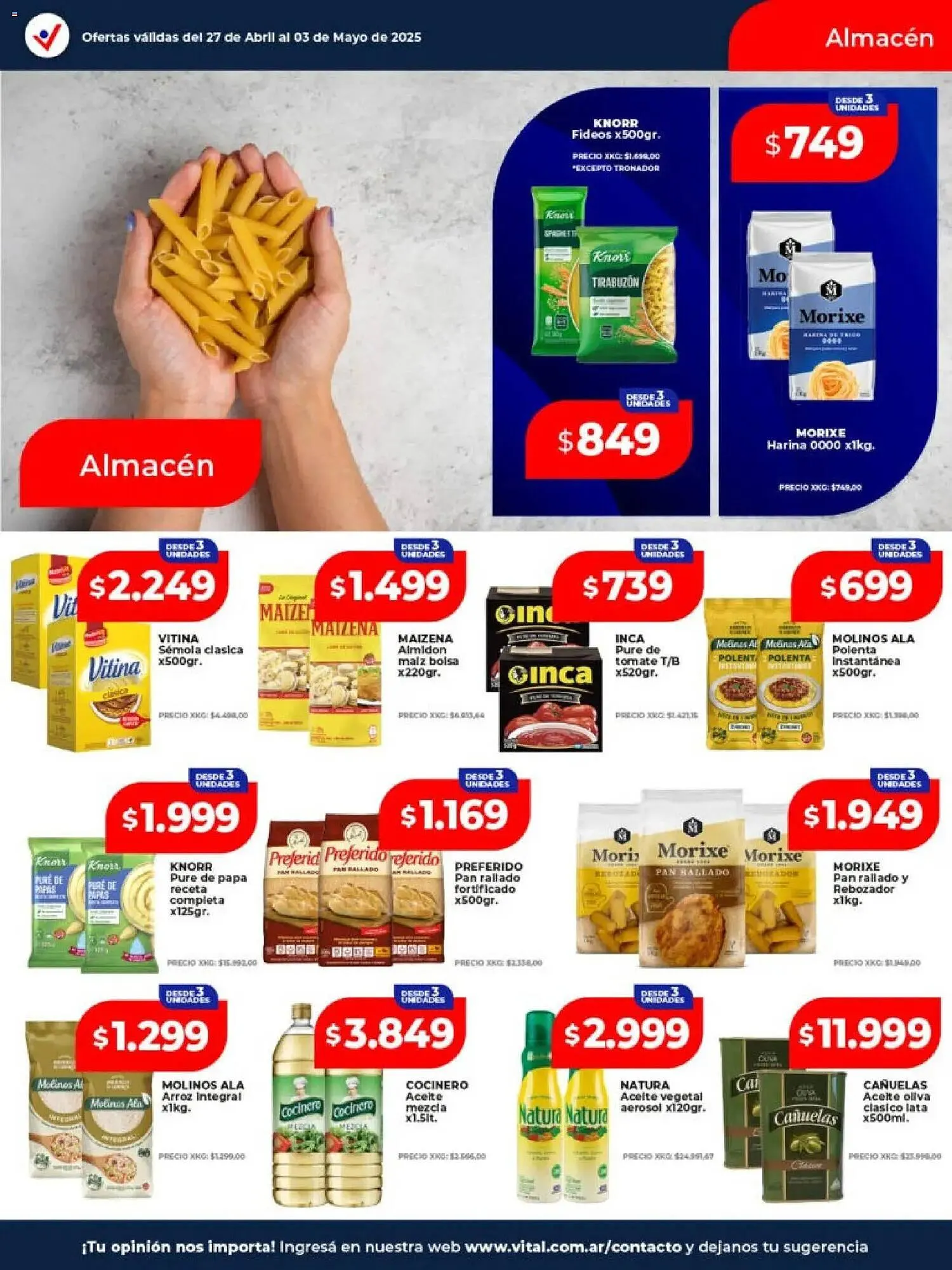 Ofertas de Catálogo Supermayorista Vital 27 de abril al 3 de mayo 2026 - Página 12 del catálogo