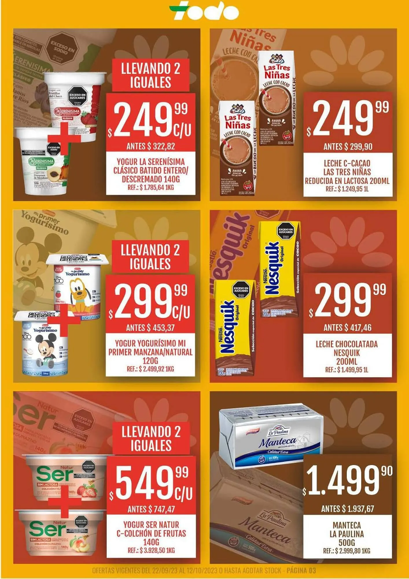 Ofertas de Catálogo Supermercados Todo 22 de septiembre al 12 de octubre 2023 - Página 3 del catálogo