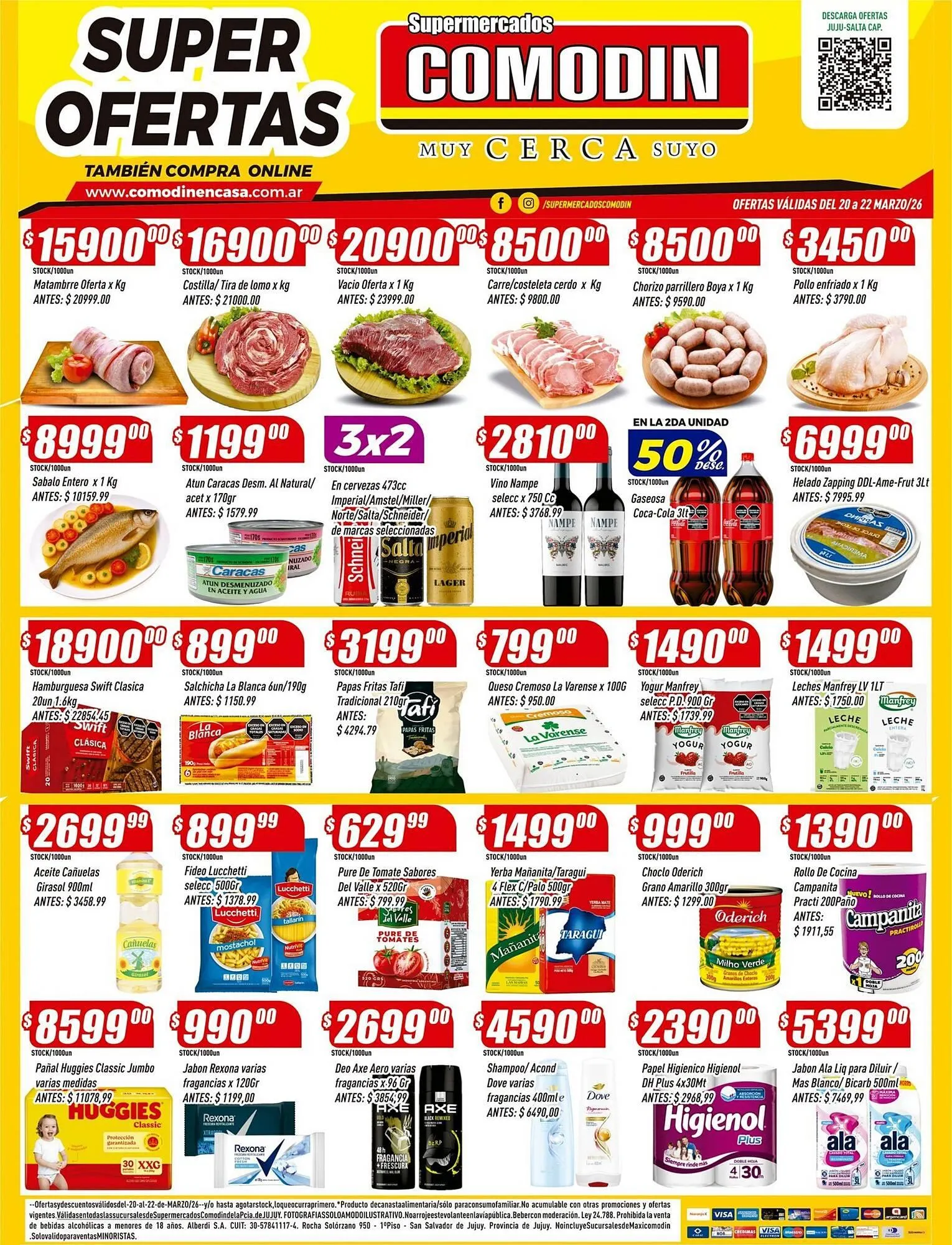 Ofertas de Catálogo Supermercados Comodin 20 de marzo al 22 de marzo 2026 - Página 1 del catálogo