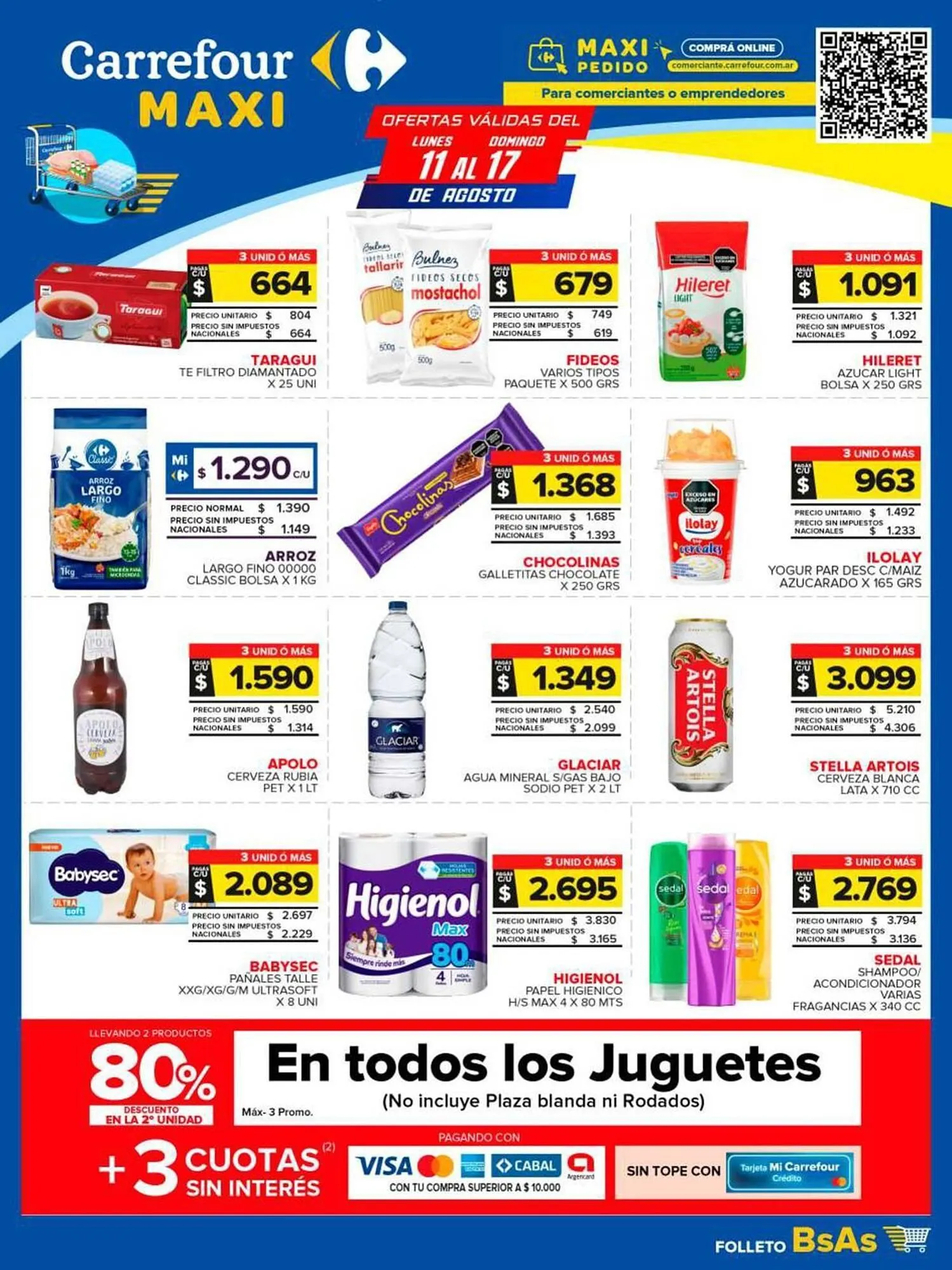 Ofertas de Catálogo Carrefour Maxi 11 de agosto al 17 de agosto 2025 - Página 1 del catálogo