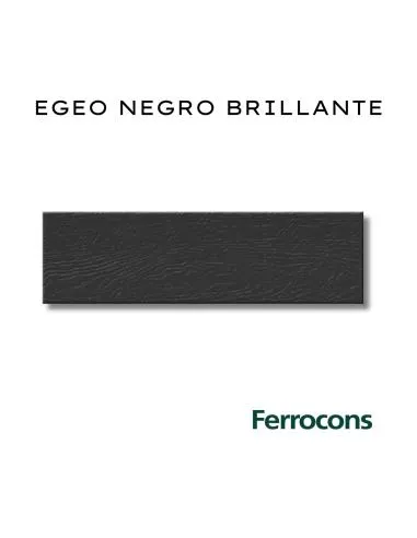 COLORES SOLIDOS REVESTIMIENTO EGEO NEGRO BRILLANTE 8.5X30