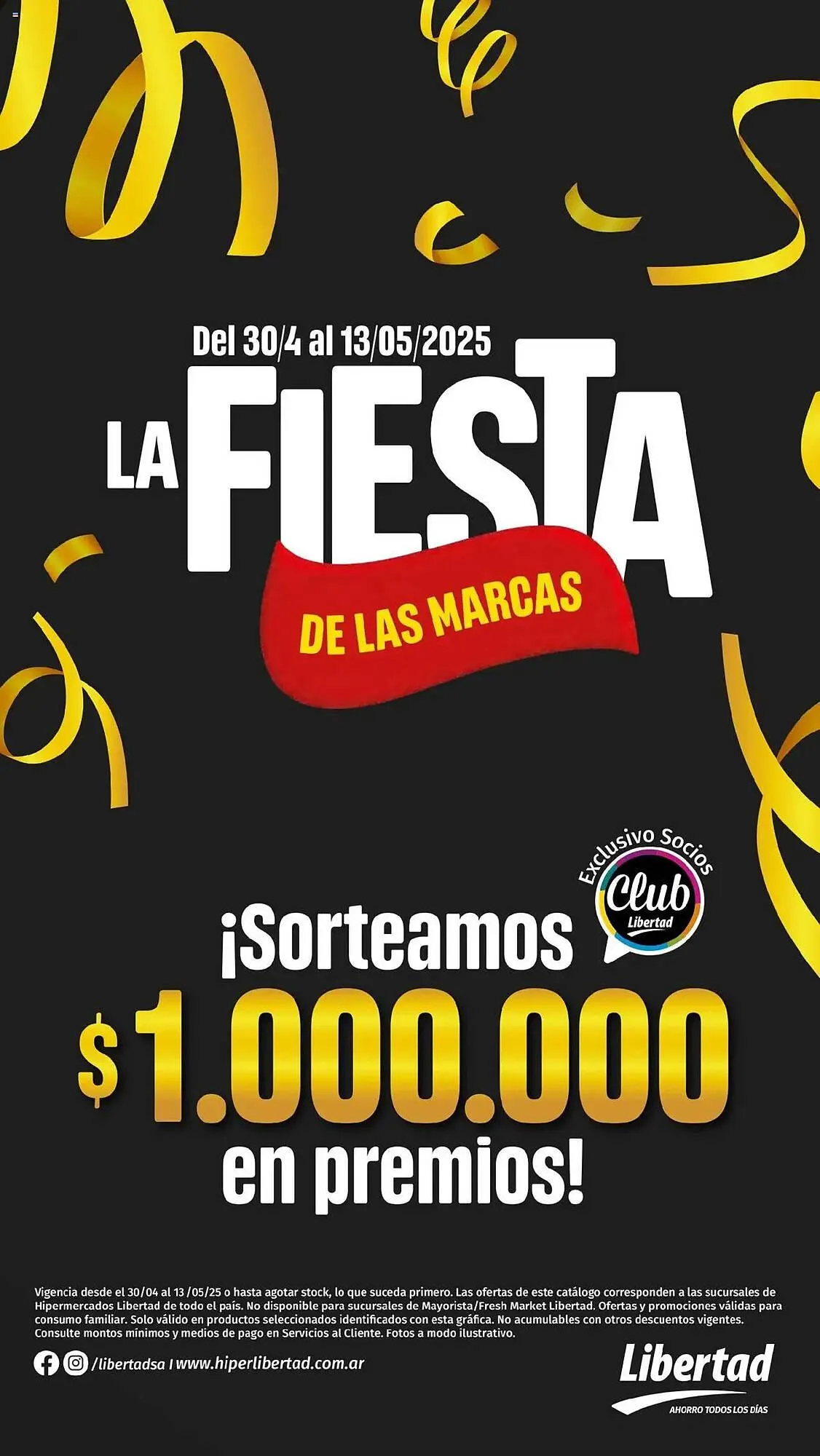 Ofertas de Catálogo Hipermercado Libertad 30 de abril al 13 de mayo 2025 - Página 1 del catálogo