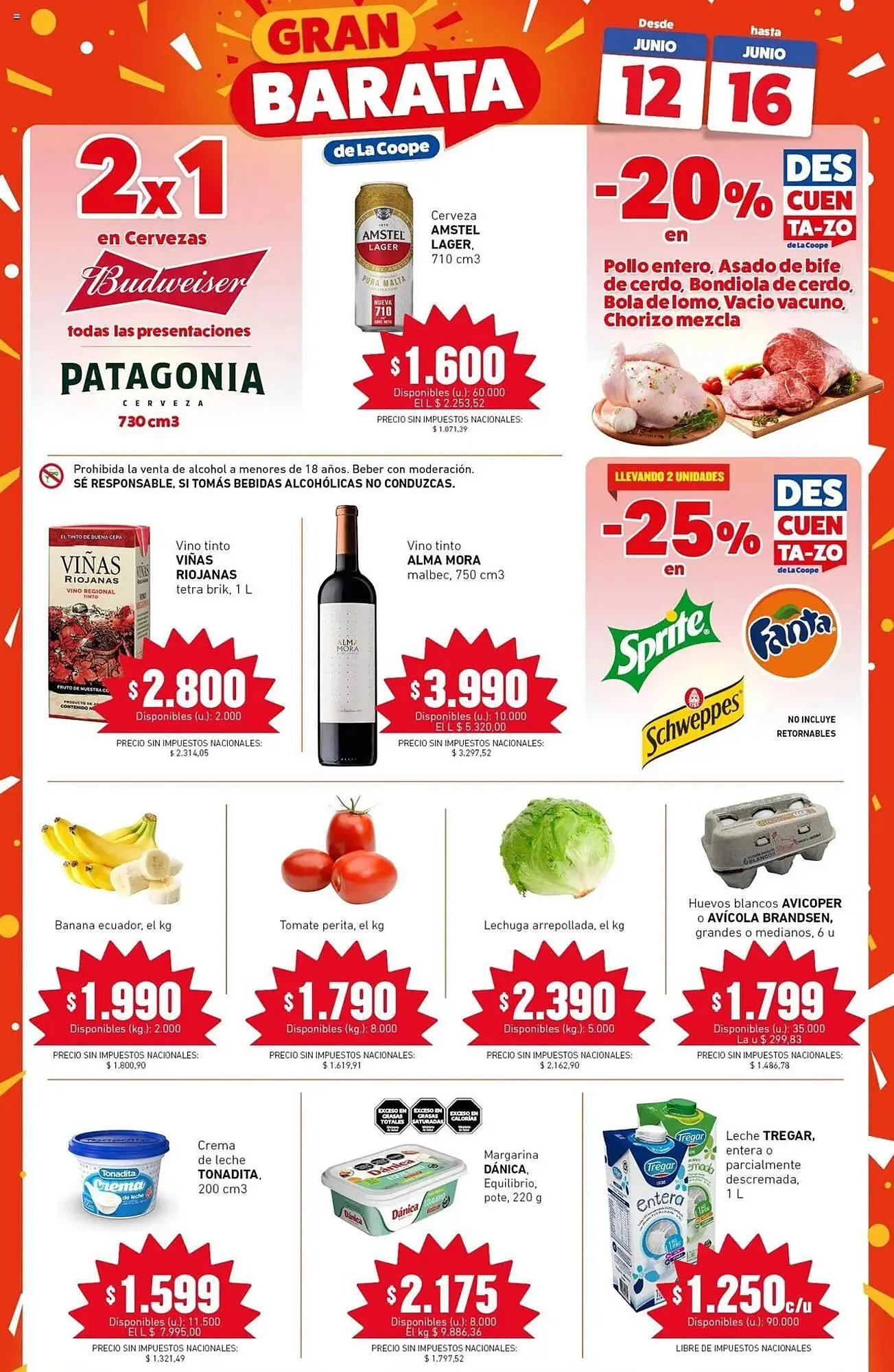 Ofertas de Catálogo Cooperativa Obrera 12 de junio al 16 de junio 2025 - Página 1 del catálogo