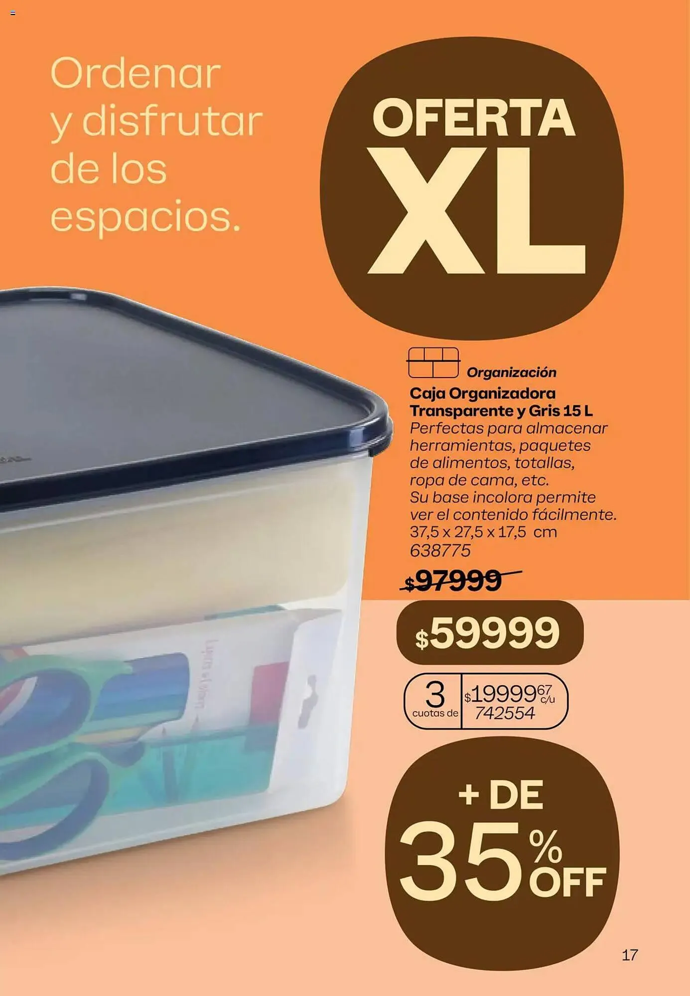 Ofertas de Catálogo Tupperware 9 de abril al 22 de abril 2025 - Página 17 del catálogo