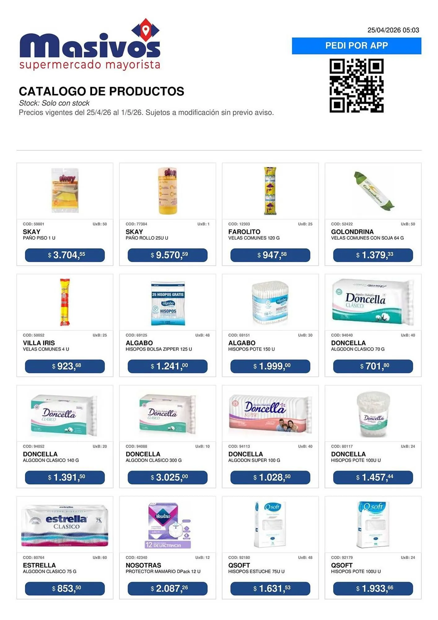 Ofertas de Catálogo Masivos 25 de abril al 1 de mayo 2026 - Página 99 del catálogo