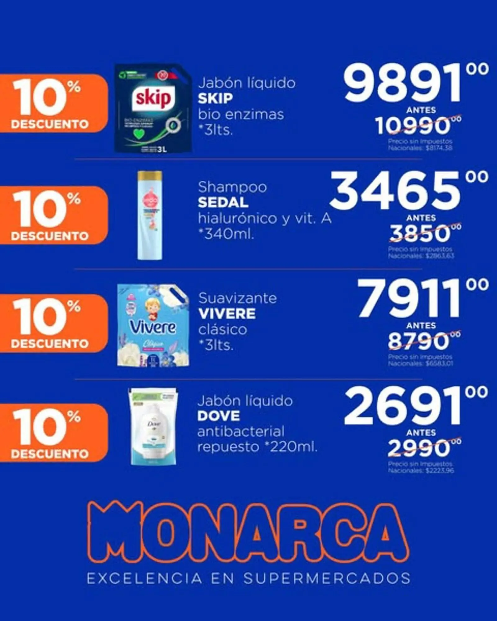 Ofertas de Catálogo Supermercados Monarca 8 de mayo al 31 de mayo 2025 - Página 10 del catálogo