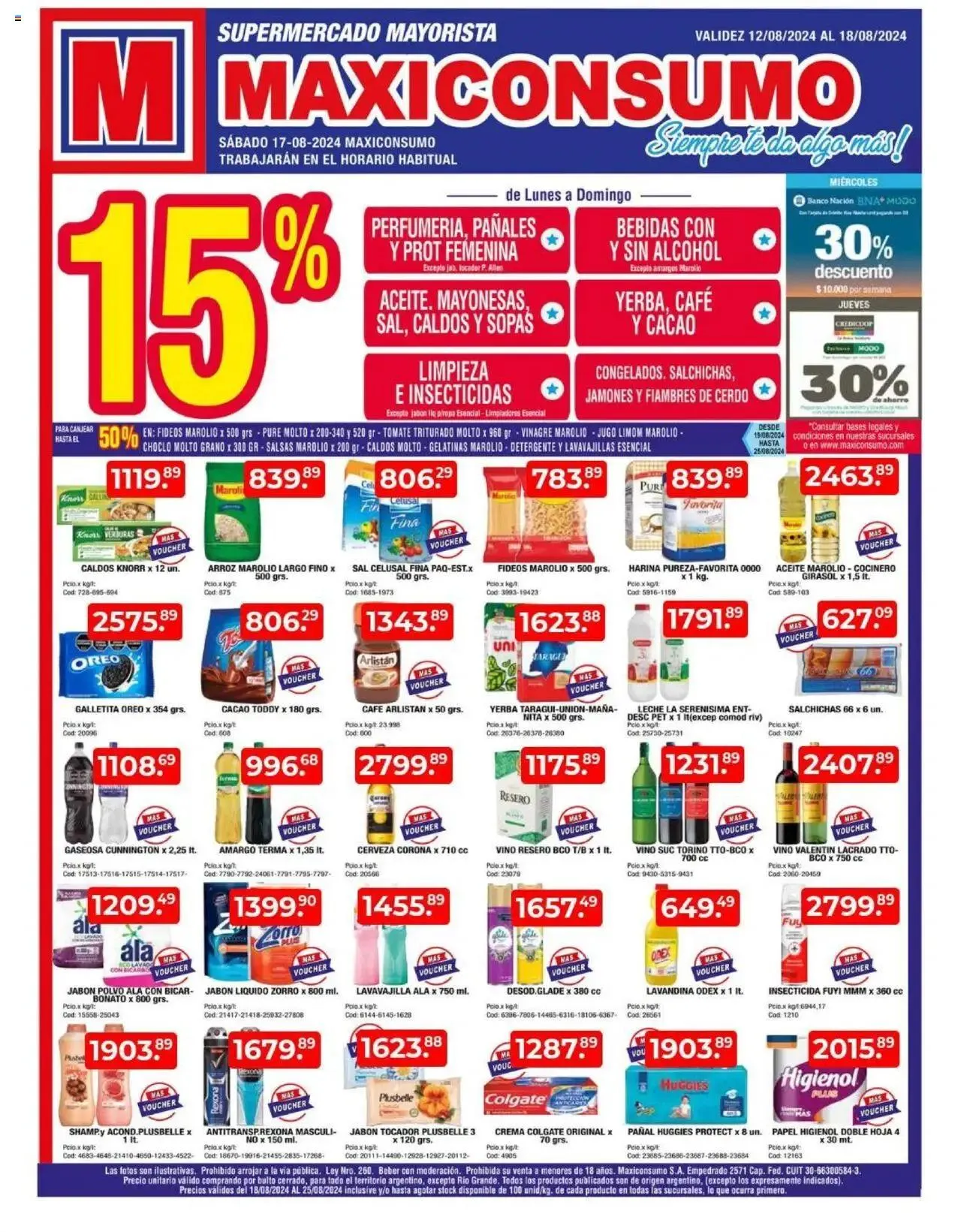 Ofertas de Maxiconsumo - Ofertas 12 de agosto al 18 de agosto 2024 - Página 1 del catálogo
