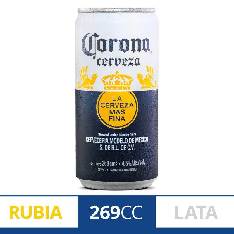 Cerveza Corona en lata 269 Ml.
