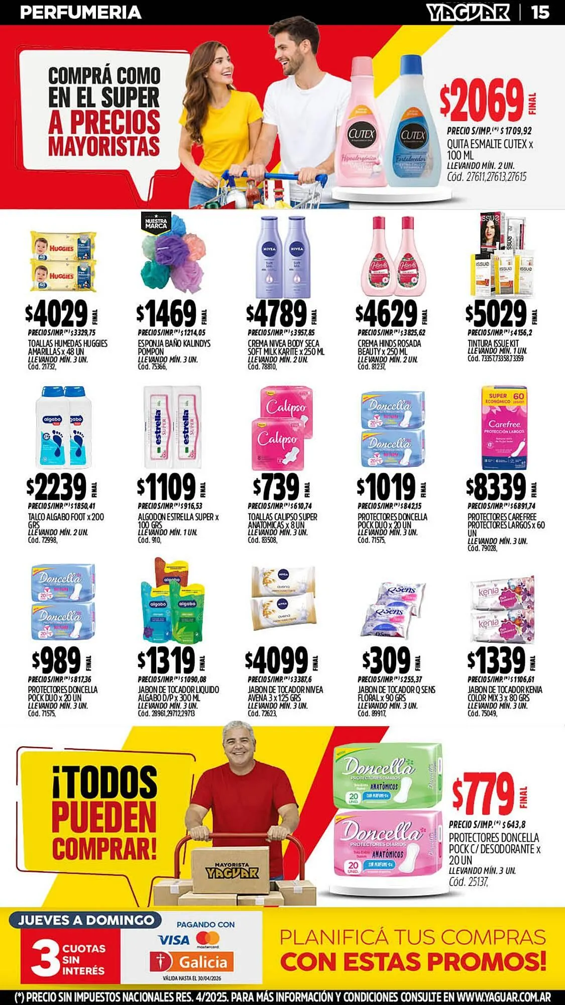 Ofertas de Catálogo Supermercados Yaguar 11 de mayo al 17 de mayo 2026 - Página 15 del catálogo
