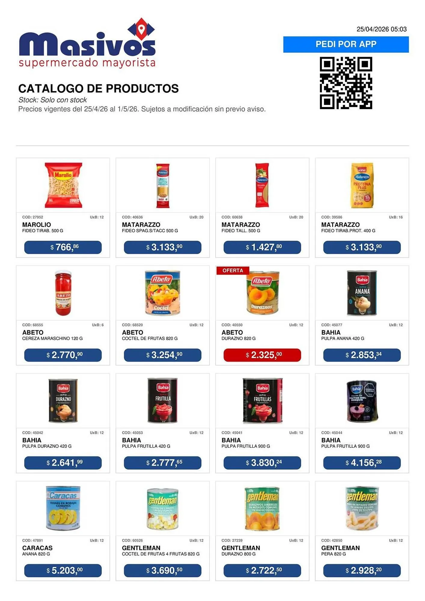 Ofertas de Catálogo Masivos 25 de abril al 1 de mayo 2026 - Página 25 del catálogo