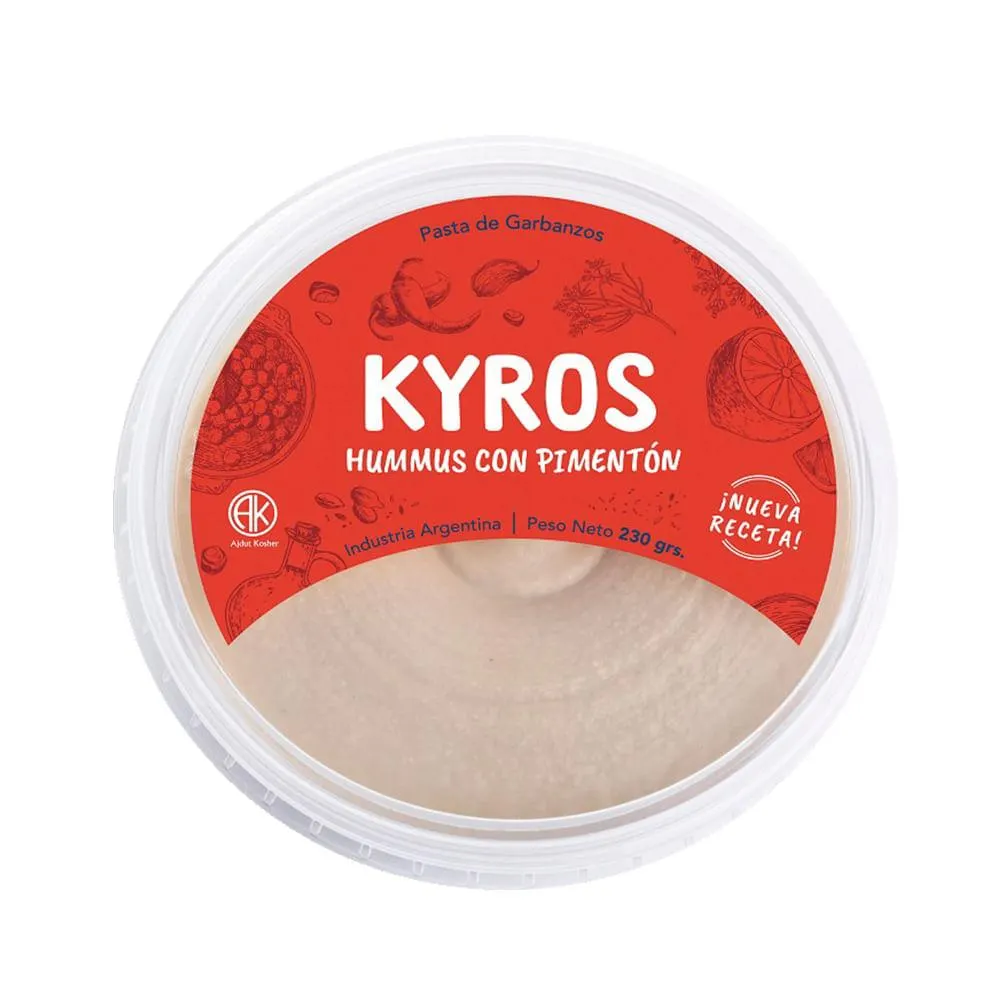 Hummus Con Pimentón Picante 230 Gr Kyros