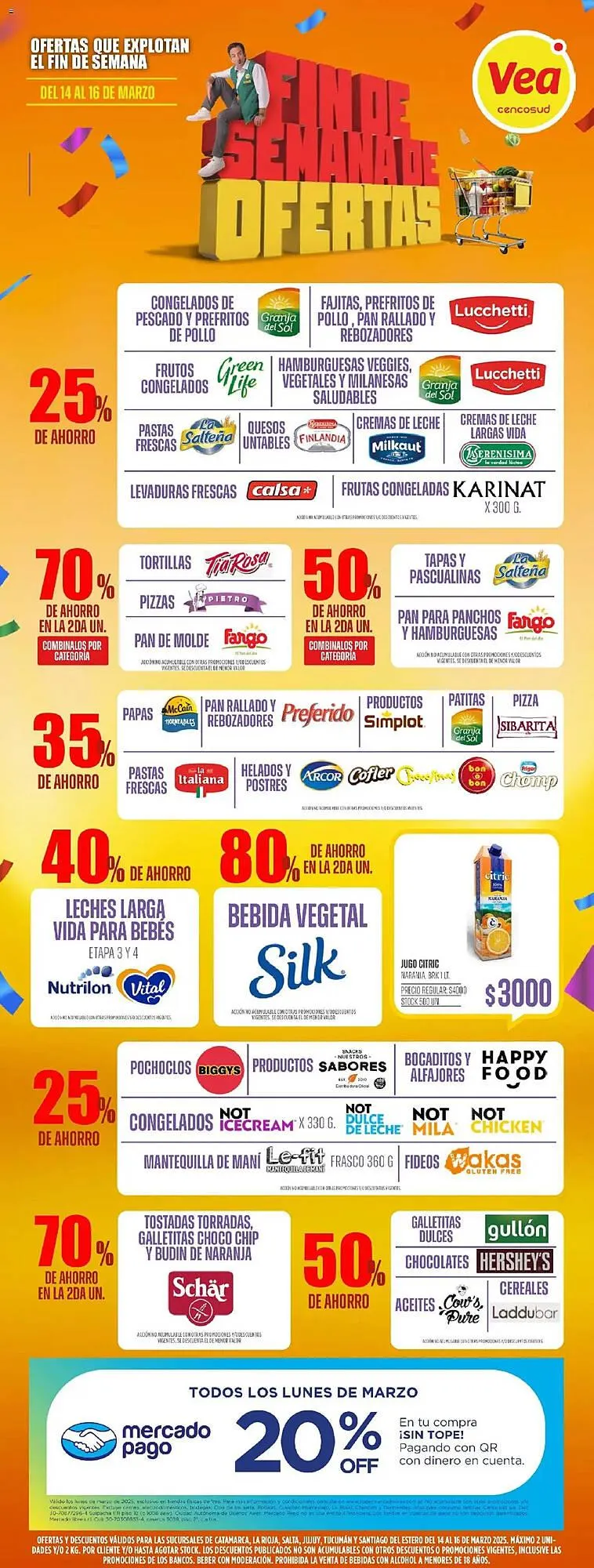 Ofertas de Catálogo Supermercados Vea 14 de marzo al 16 de marzo 2025 - Página 1 del catálogo