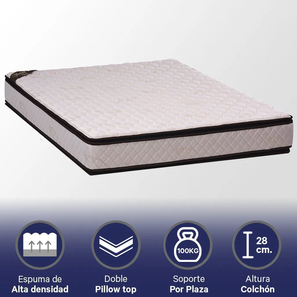 Colchon Metal Kavanag 140 x 190 x 28