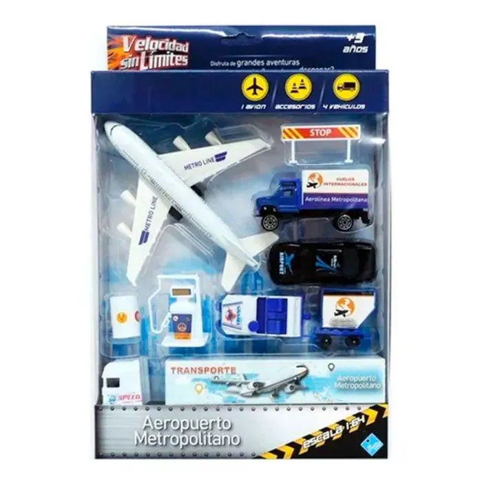 AVION CON 5 VEHICULOS