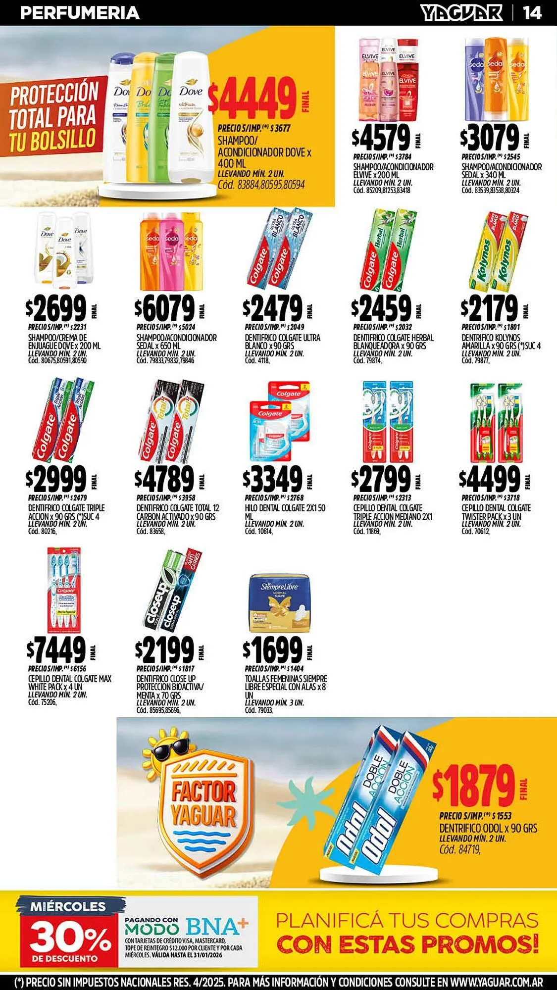 Ofertas de Catálogo Supermercados Yaguar 5 de enero al 11 de enero 2026 - Página 14 del catálogo