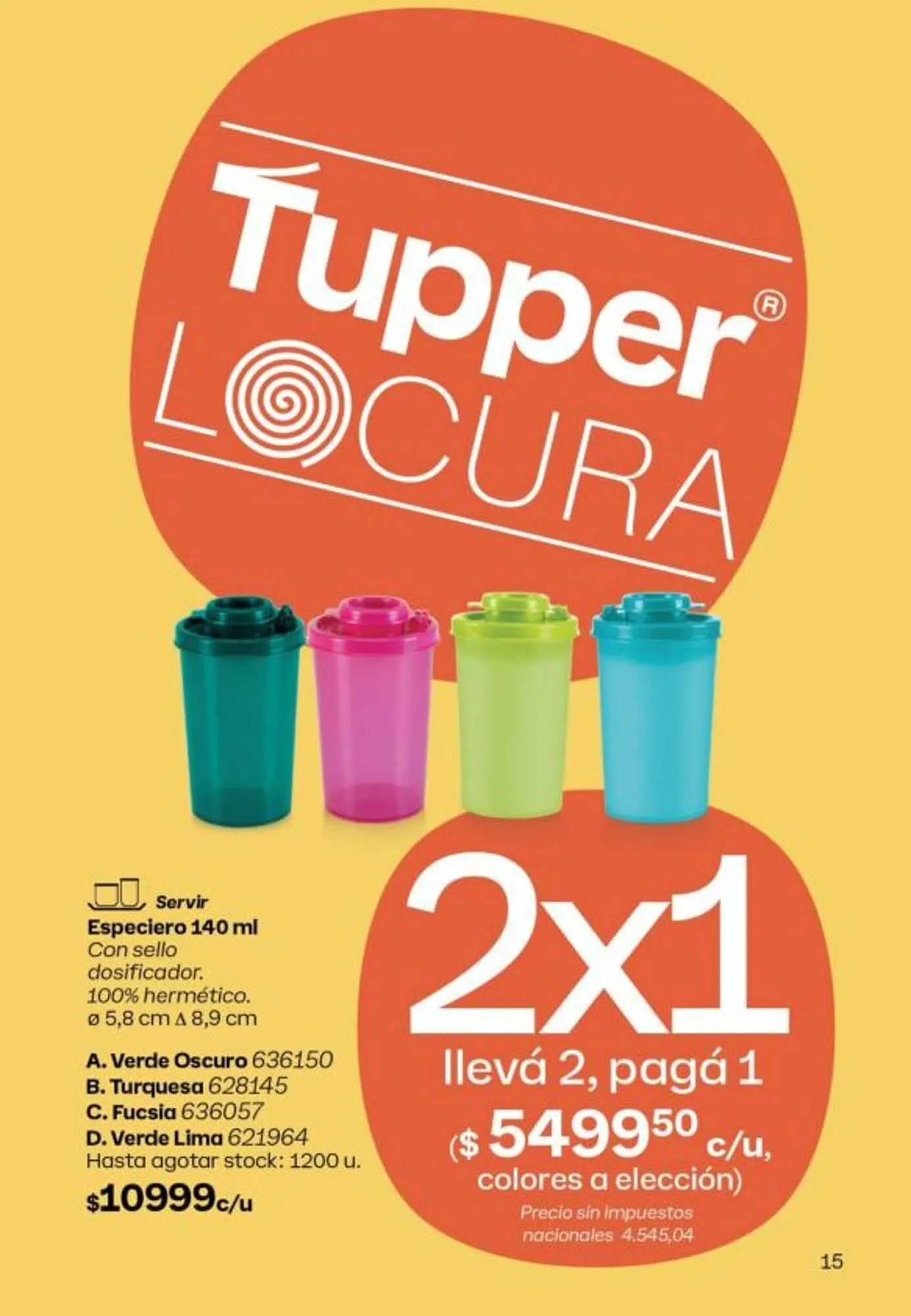 Ofertas de Folleto Tupperware 1 de octubre al 31 de octubre 2025 - Página 16 del catálogo