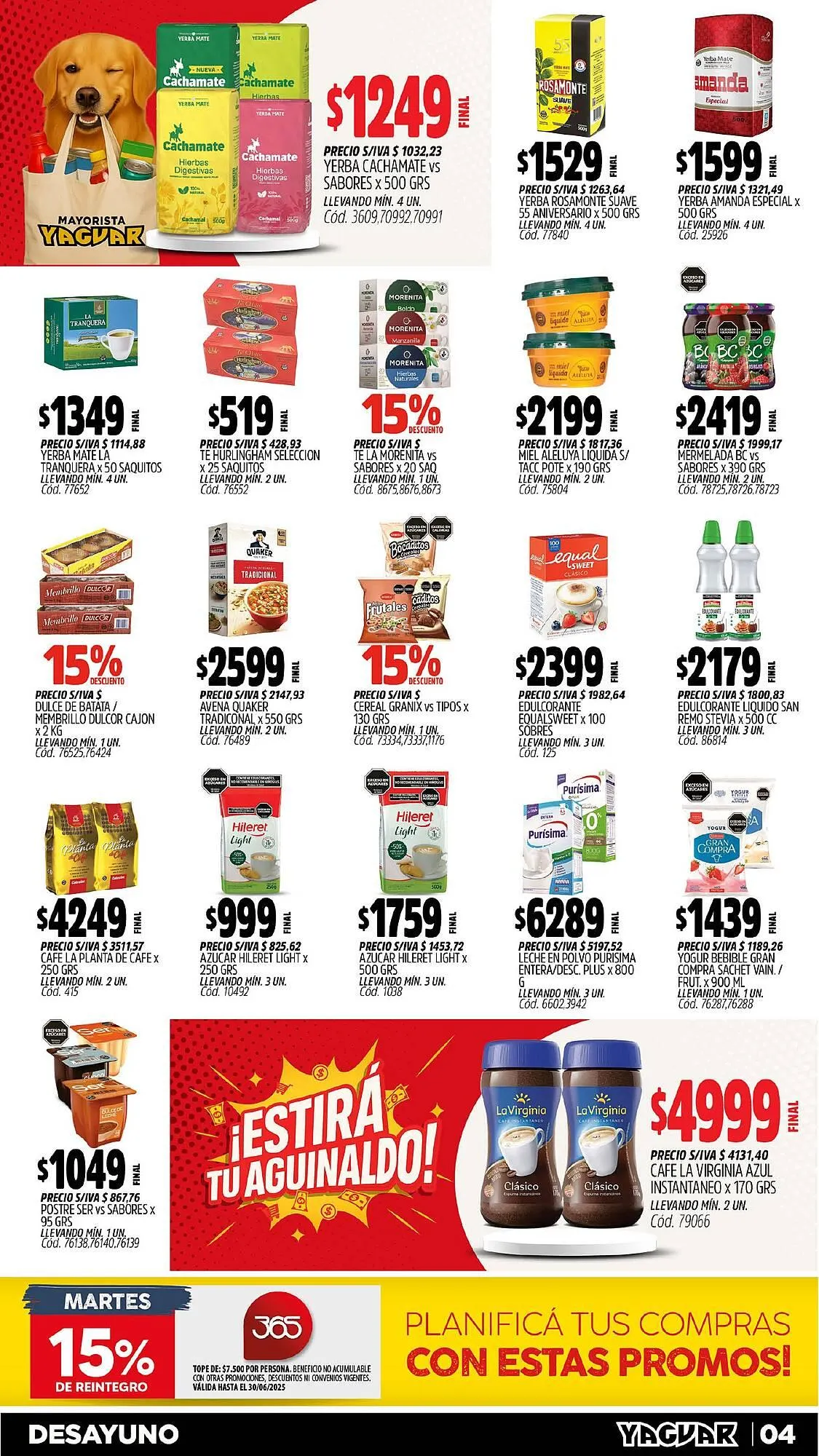Ofertas de Catálogo Supermercados Yaguar 23 de junio al 30 de junio 2025 - Página 4 del catálogo