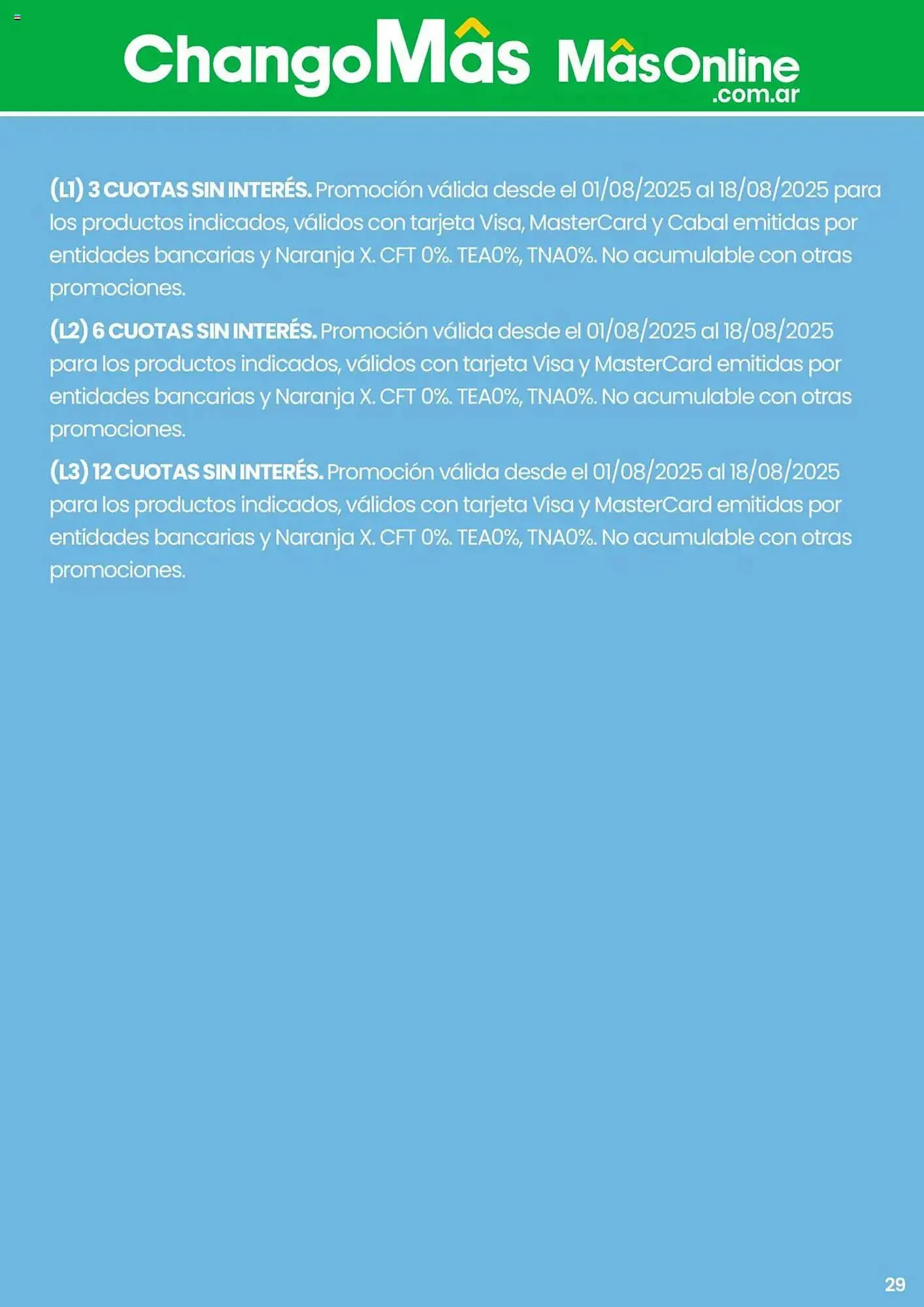 Ofertas de Catálogo Changomas 1 de agosto al 19 de agosto 2025 - Página 30 del catálogo