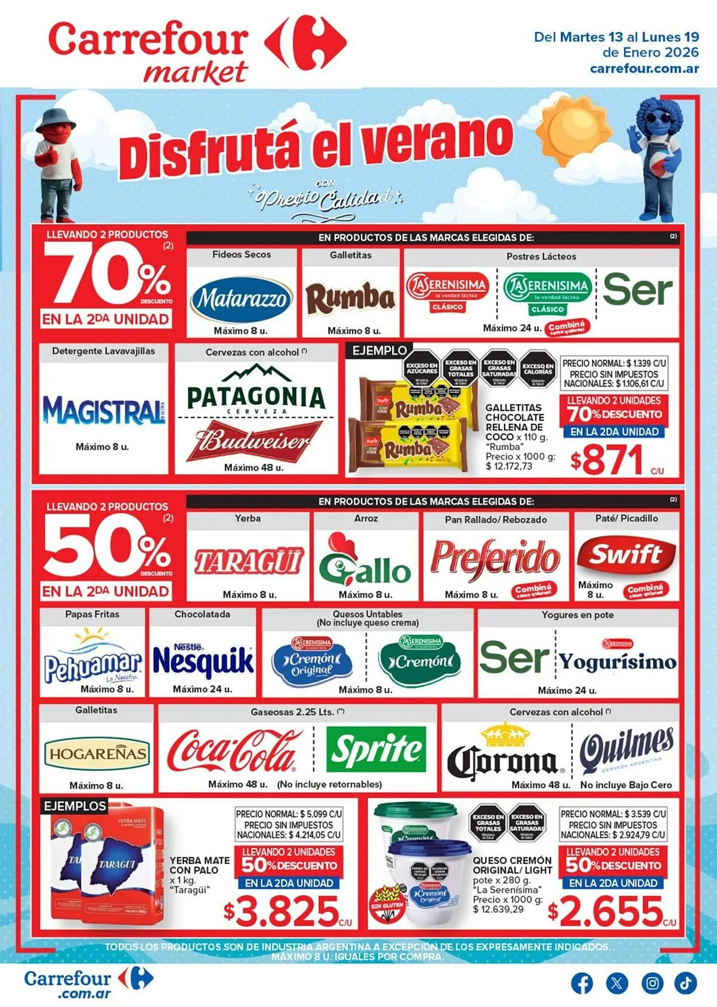 Ofertas de Folleto Carrefour Market 13 de enero al 20 de enero 2026 - Página 1 del catálogo