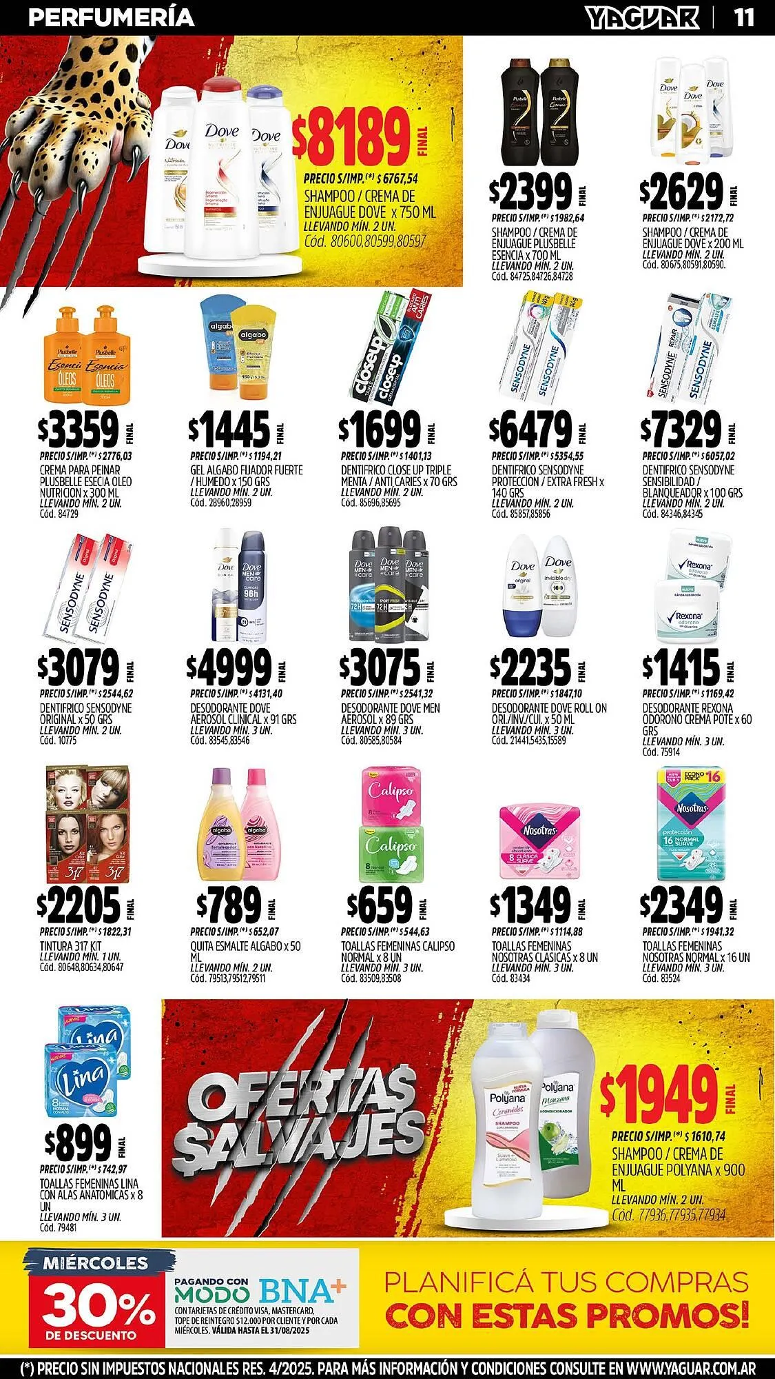 Ofertas de Catálogo Supermercados Yaguar 11 de agosto al 18 de agosto 2025 - Página 12 del catálogo