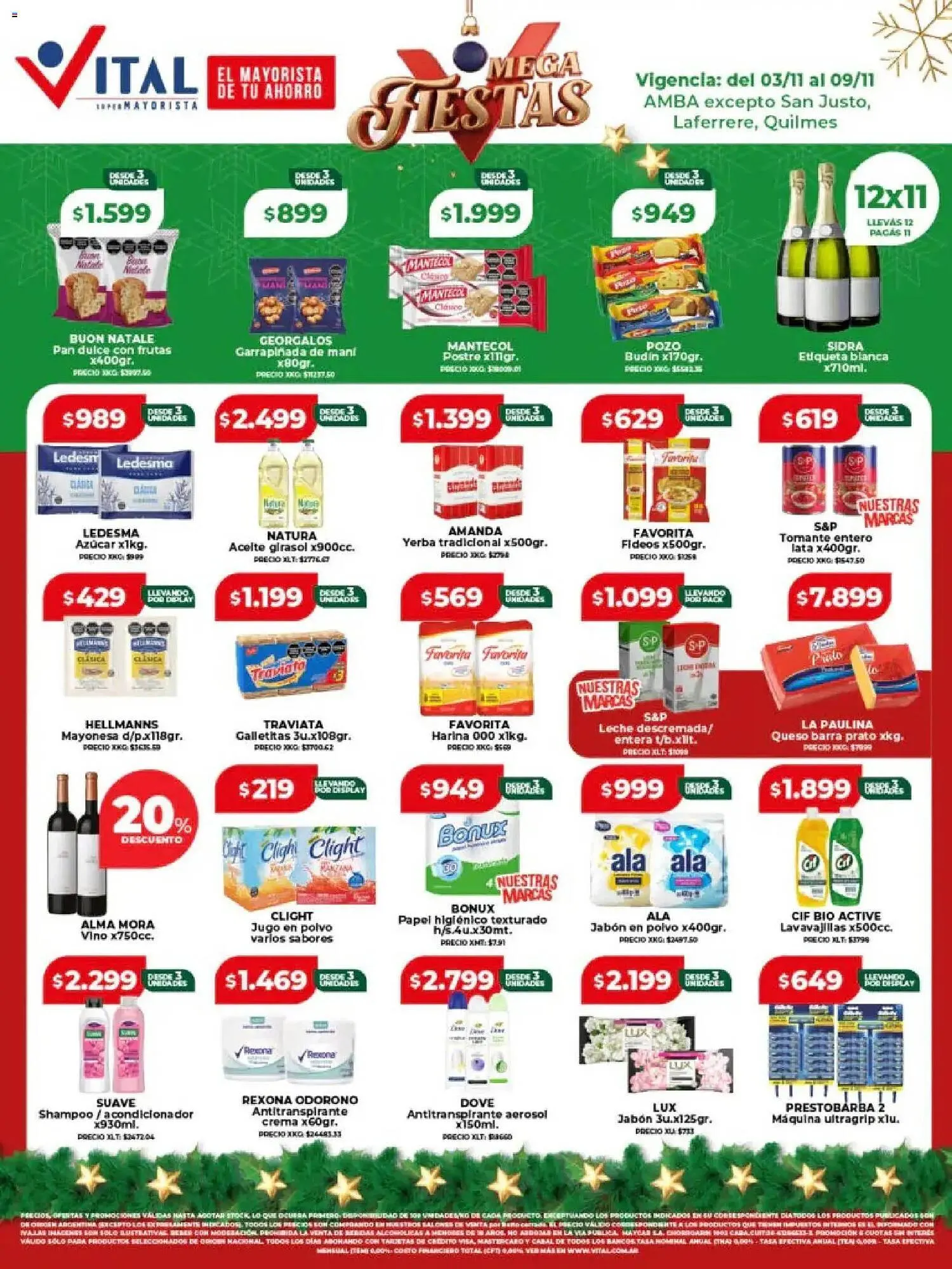 Ofertas de Catálogo Supermayorista Vital 3 de noviembre al 9 de noviembre 2025 - Página 1 del catálogo