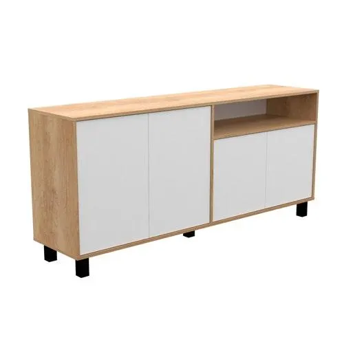 Vajillero 4 puertas Bahiut Doors Nebra Nat blanco Mosconi