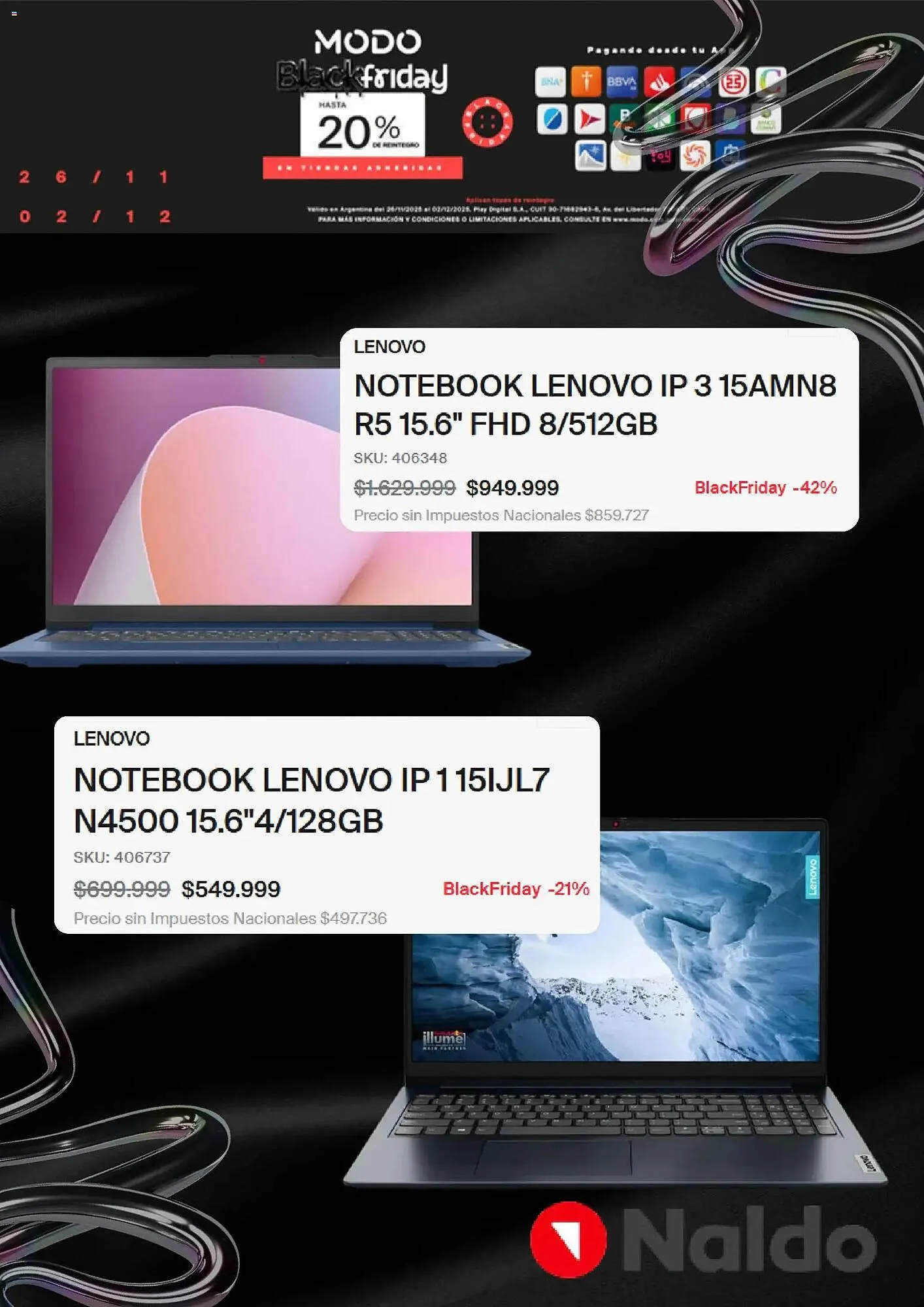 Ofertas de Catálogo Naldo Lombardi 26 de noviembre al 3 de diciembre 2025 - Página 4 del catálogo