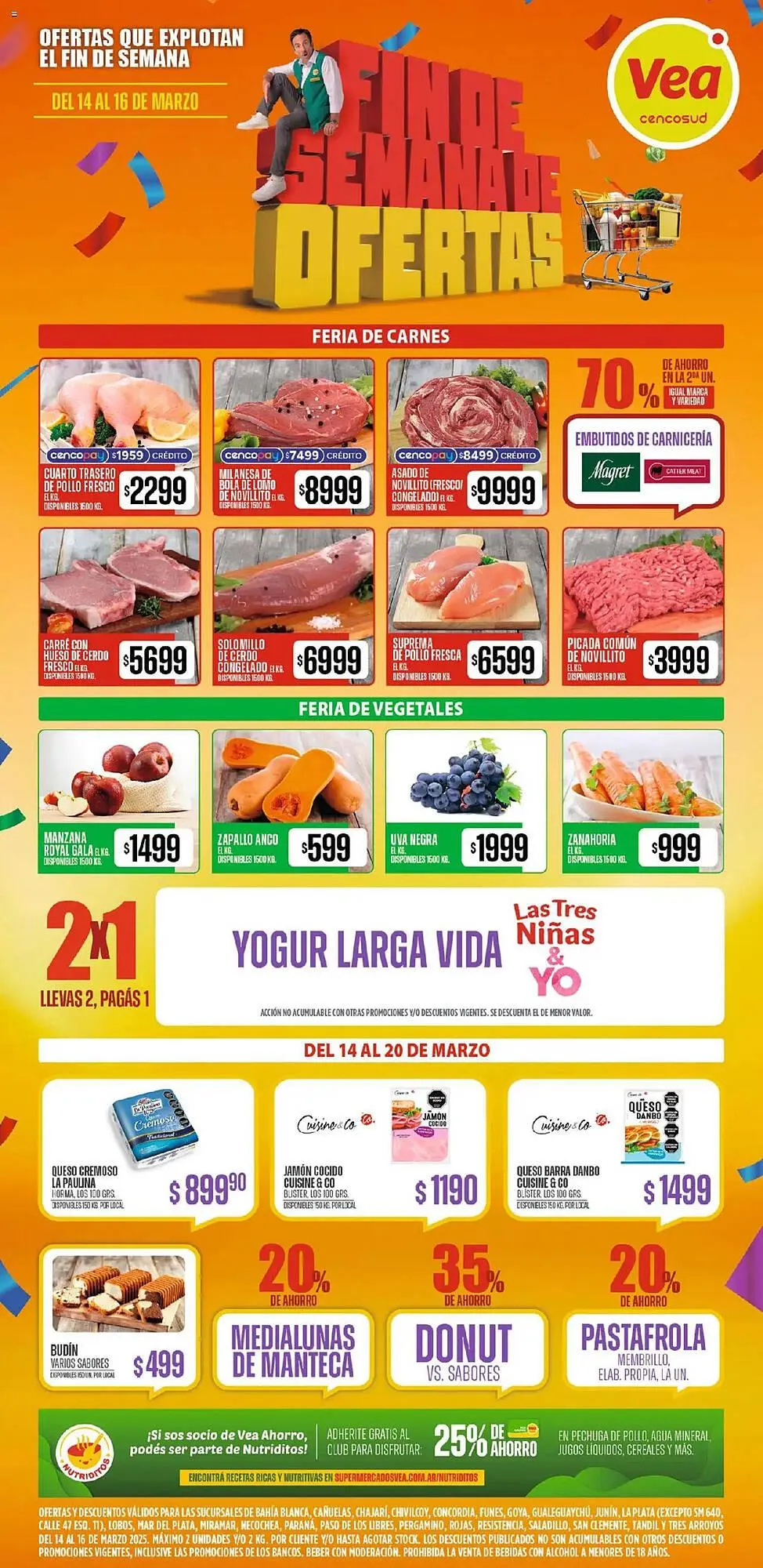 Ofertas de Catálogo Supermercados Vea 14 de marzo al 16 de marzo 2025 - Página 2 del catálogo